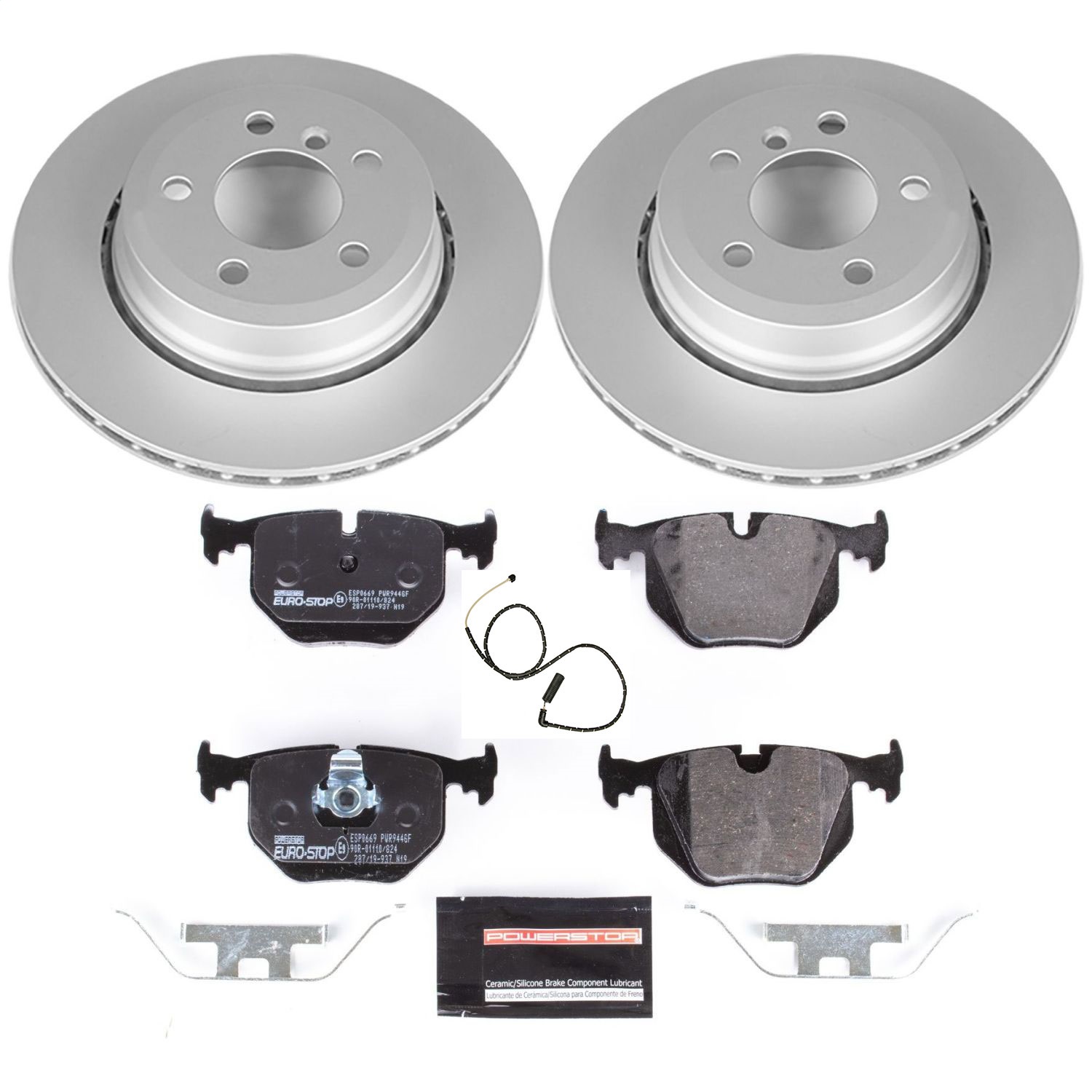 Power Stop - ESK5738 - Rear - Disc Brake Pad and Rotor Kit