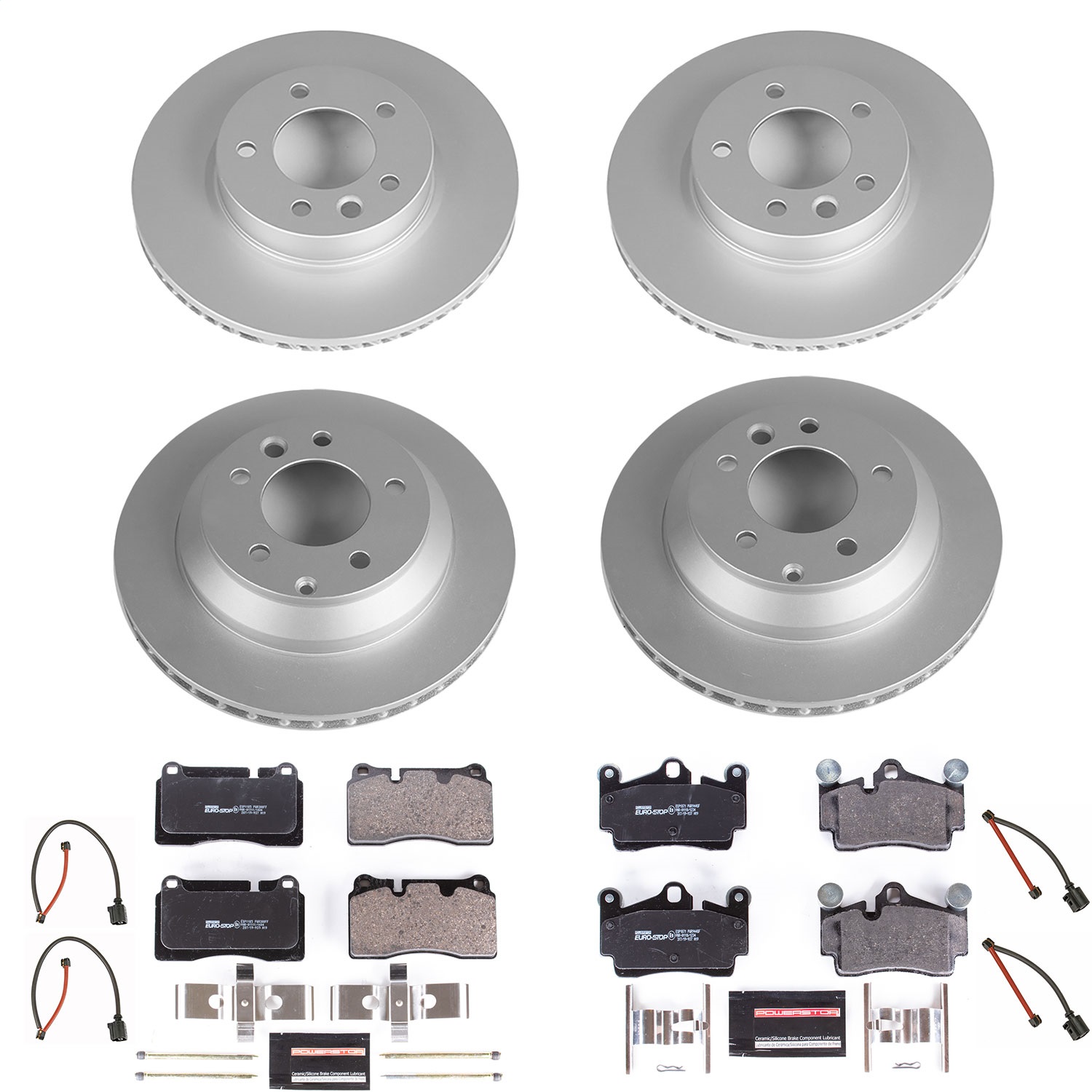 Power Stop - ESK5745 - Front and Rear - Disc Brake Pad and Rotor Kit