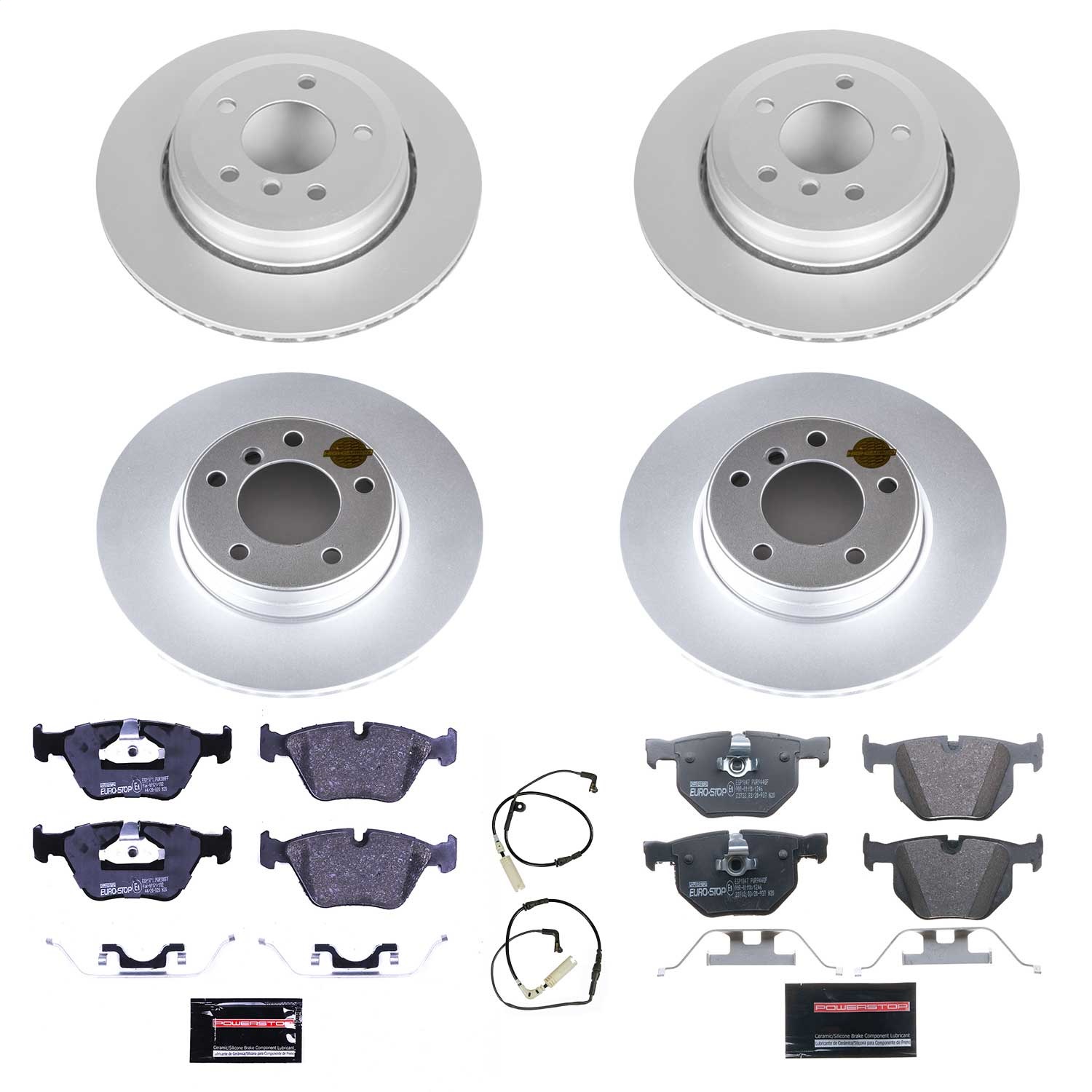 Power Stop - ESK5764 - Front and Rear - Disc Brake Pad and Rotor Kit