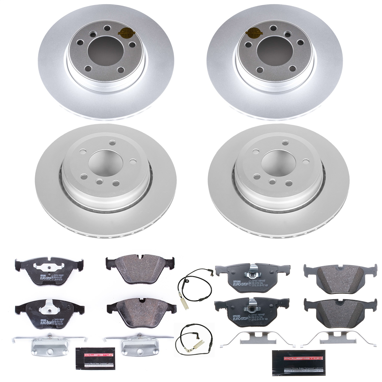 Power Stop - ESK5765 - Front and Rear - Disc Brake Pad and Rotor Kit