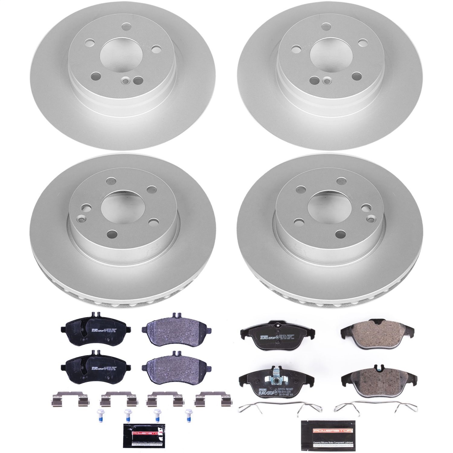 Power Stop - ESK5791 - Front and Rear - Disc Brake Pad and Rotor Kit