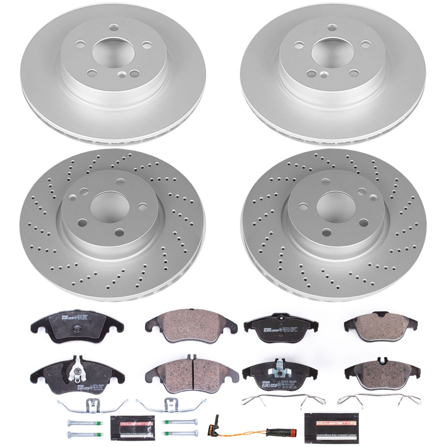 Power Stop - ESK5793 - Front and Rear - Disc Brake Pad and Rotor Kit