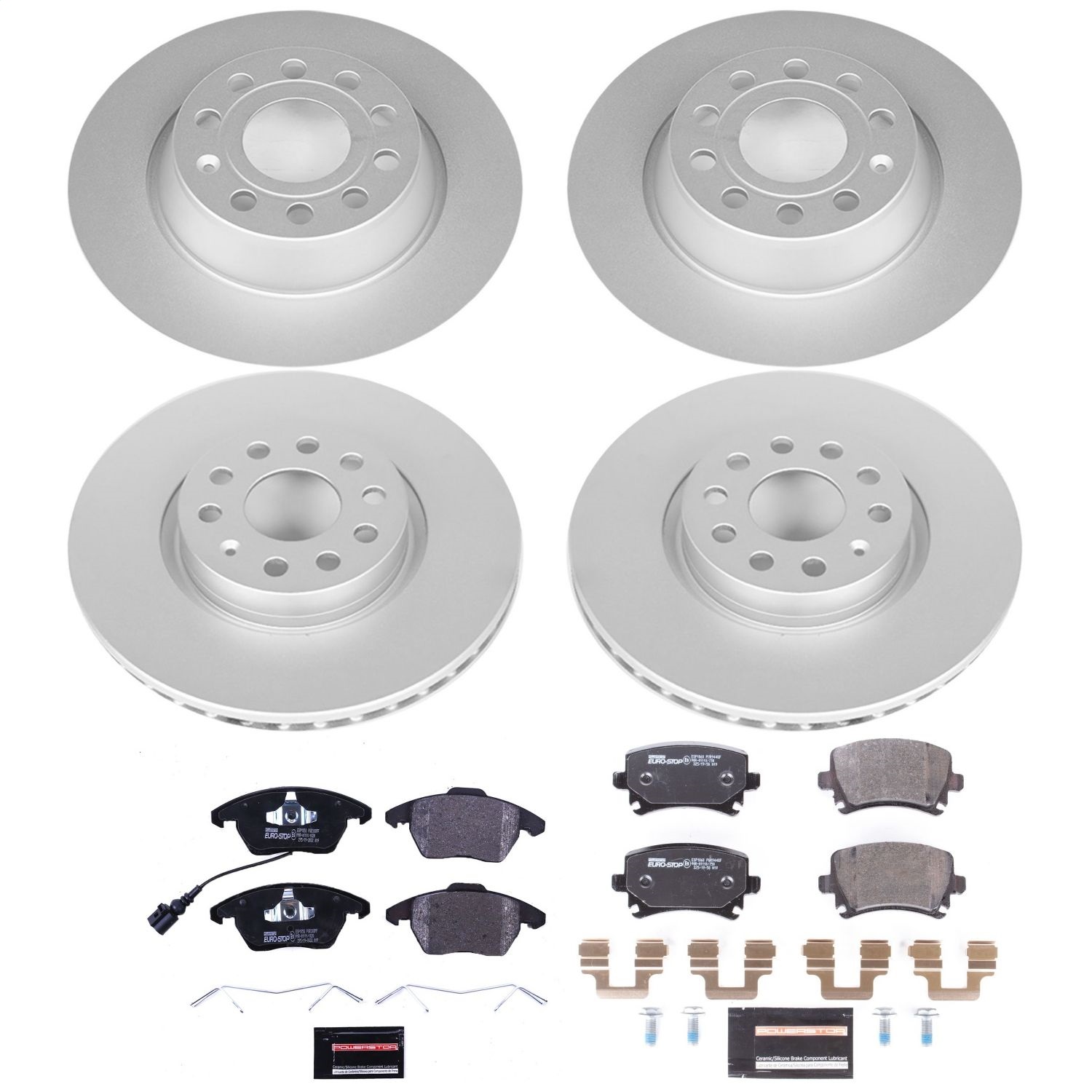Power Stop - ESK5798 - Front and Rear - Disc Brake Pad and Rotor Kit