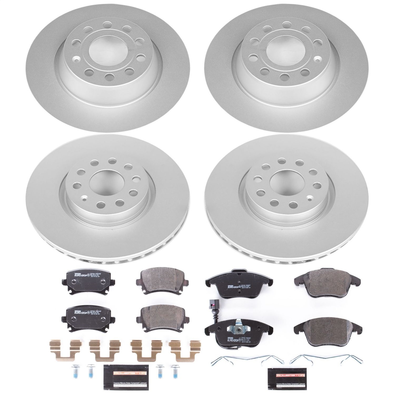 Power Stop - ESK5802 - Front and Rear - Disc Brake Pad and Rotor Kit