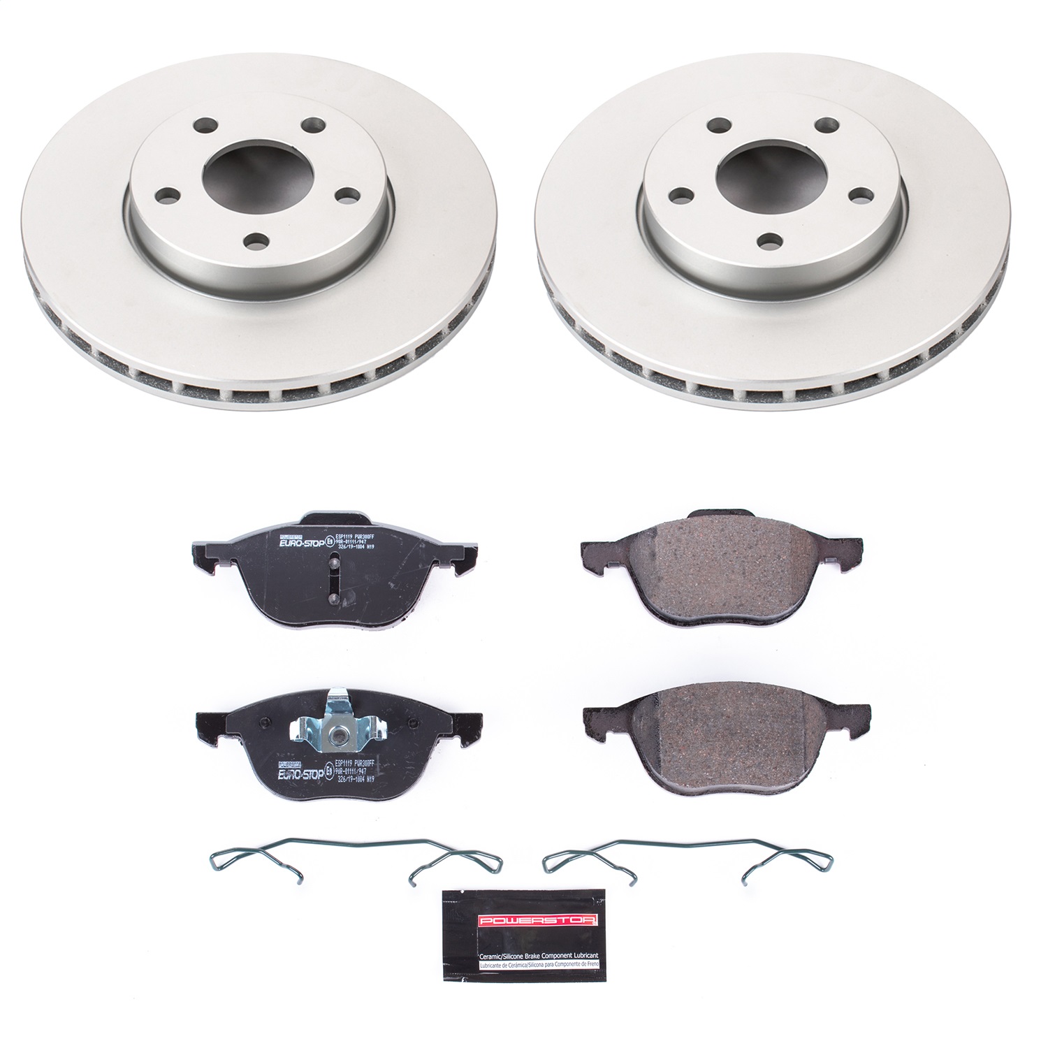 Power Stop - ESK5976 - Front - Disc Brake Pad and Rotor Kit