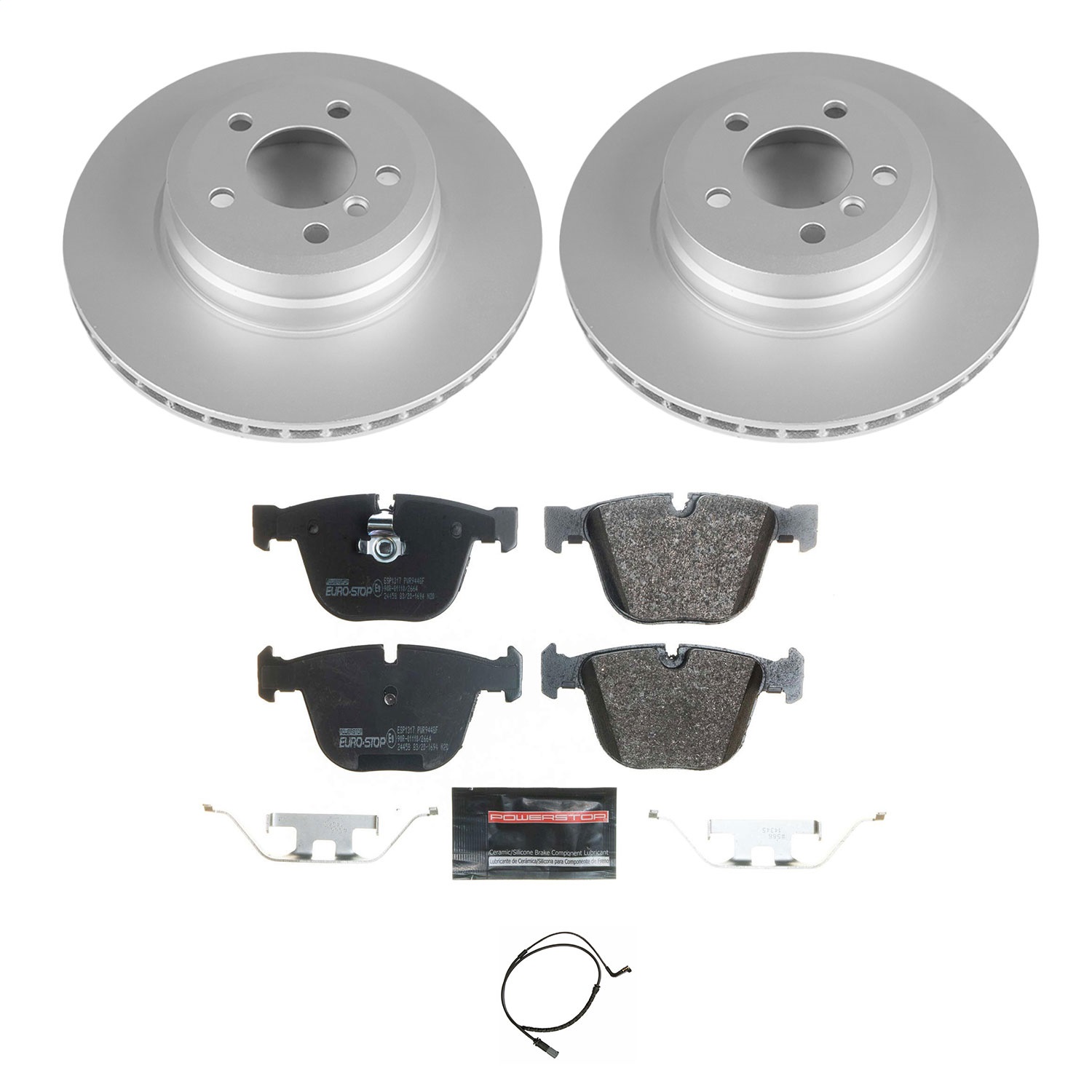 Power Stop - ESK5985 - Rear - Disc Brake Pad and Rotor Kit