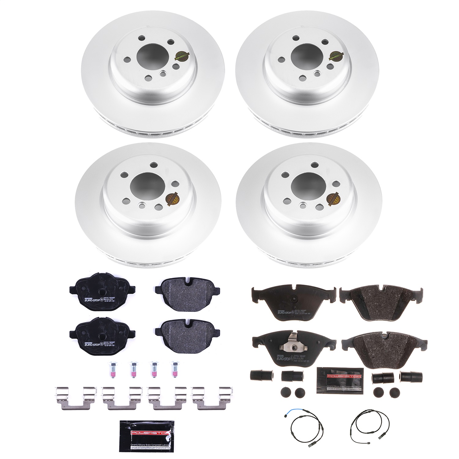 Power Stop - ESK6023 - Front and Rear - Disc Brake Pad and Rotor Kit