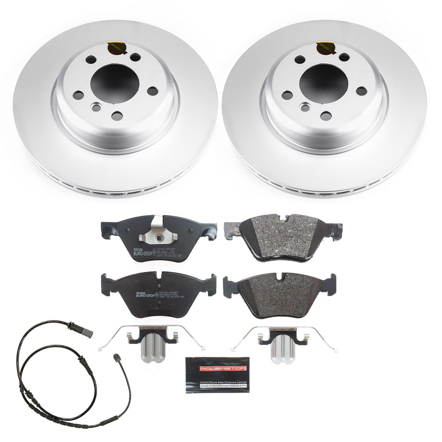 Power Stop - ESK6032 - Front - Disc Brake Pad and Rotor Kit