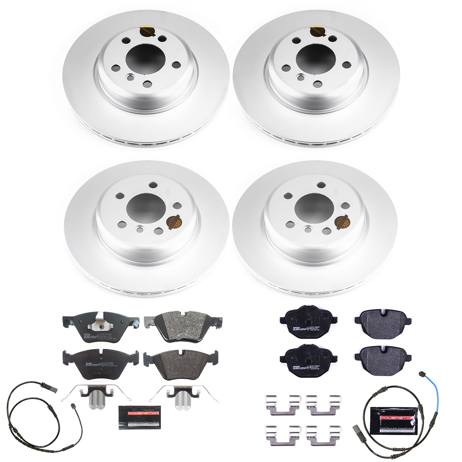 Power Stop - ESK6033 - Front and Rear - Disc Brake Pad and Rotor Kit
