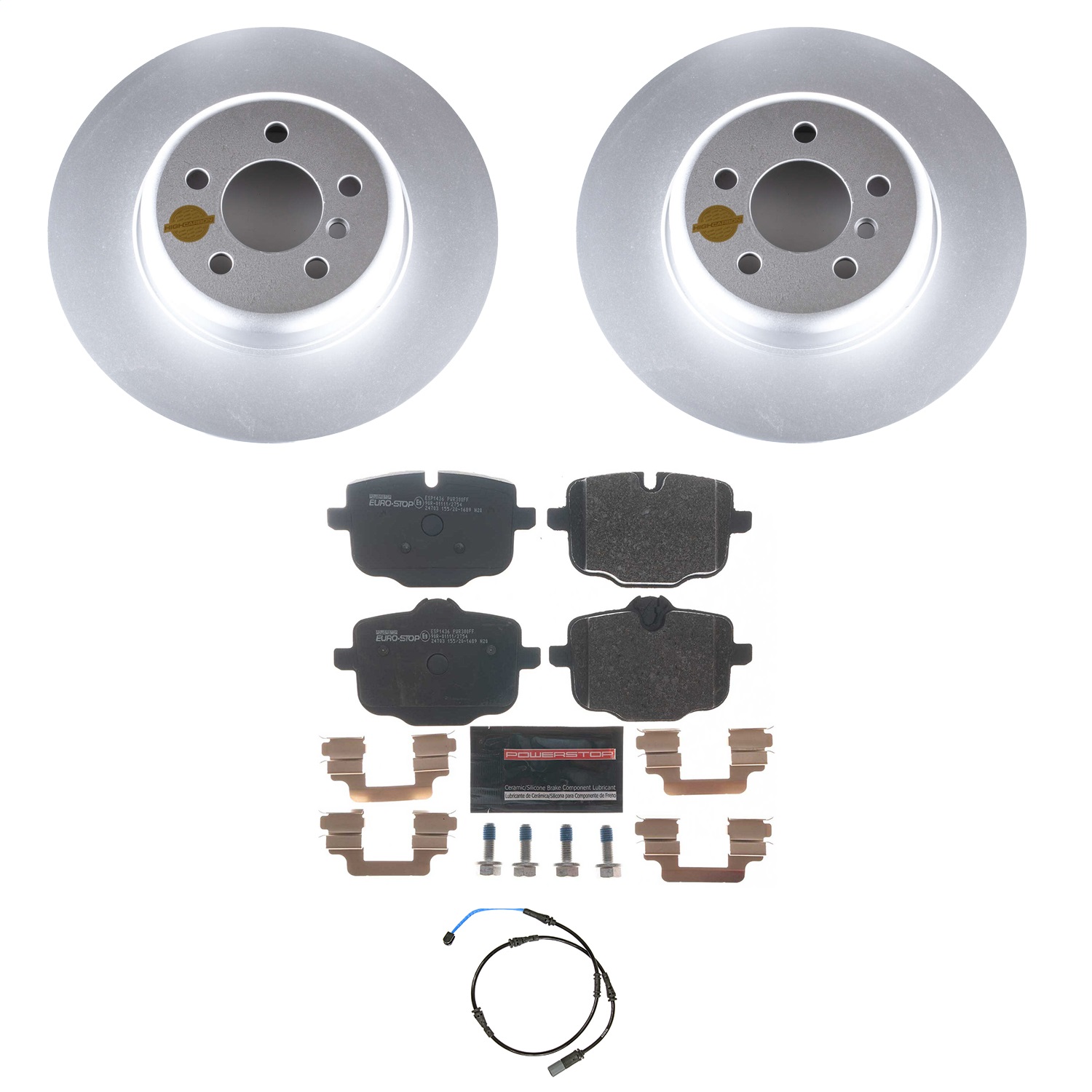Power Stop - ESK6037 - Rear - Disc Brake Pad and Rotor Kit