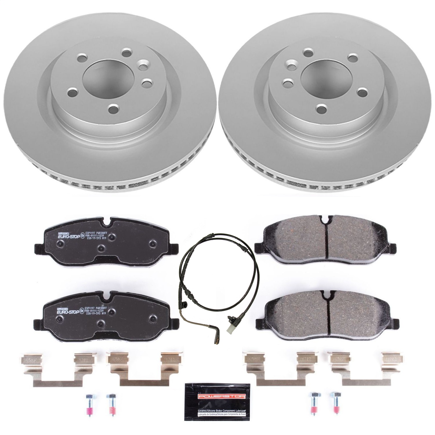 Power Stop - ESK6047 - Front - Disc Brake Pad and Rotor Kit