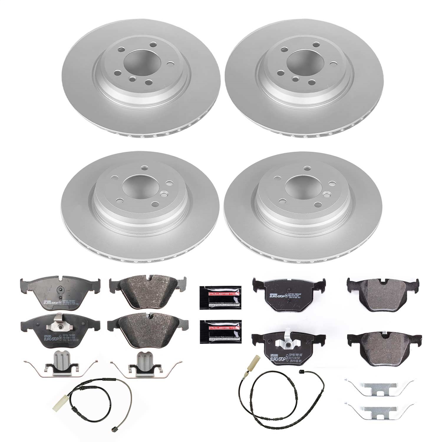 Power Stop - ESK6057 - Front and Rear - Disc Brake Pad and Rotor Kit