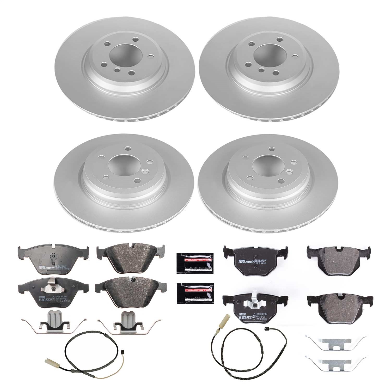 Power Stop - ESK6059 - Front and Rear - Disc Brake Pad and Rotor Kit