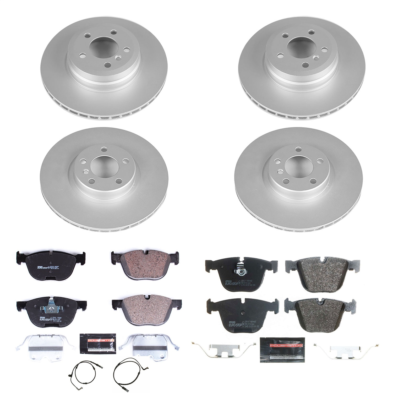 Power Stop - ESK6060 - Front and Rear - Disc Brake Pad and Rotor Kit