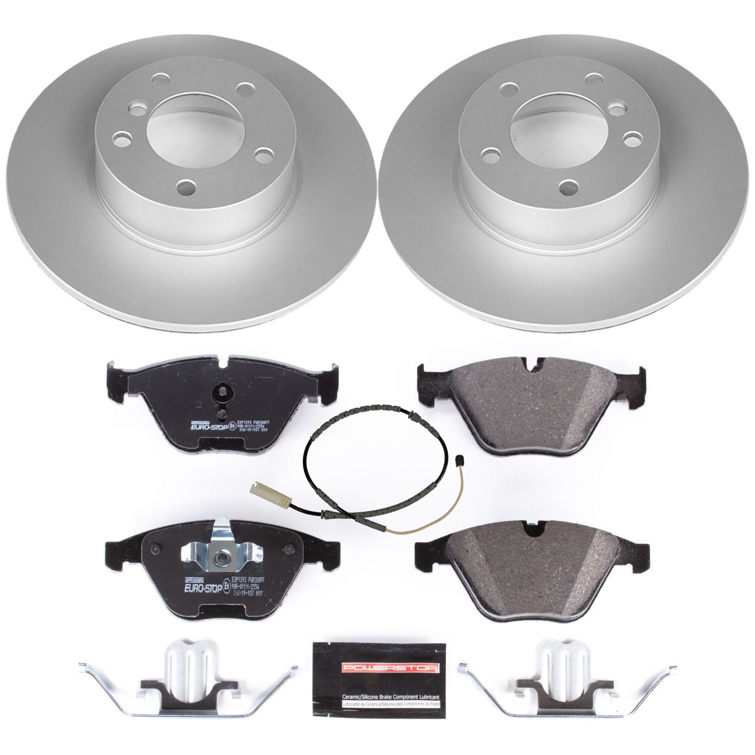 Power Stop - ESK6073 - Front - Disc Brake Pad and Rotor Kit