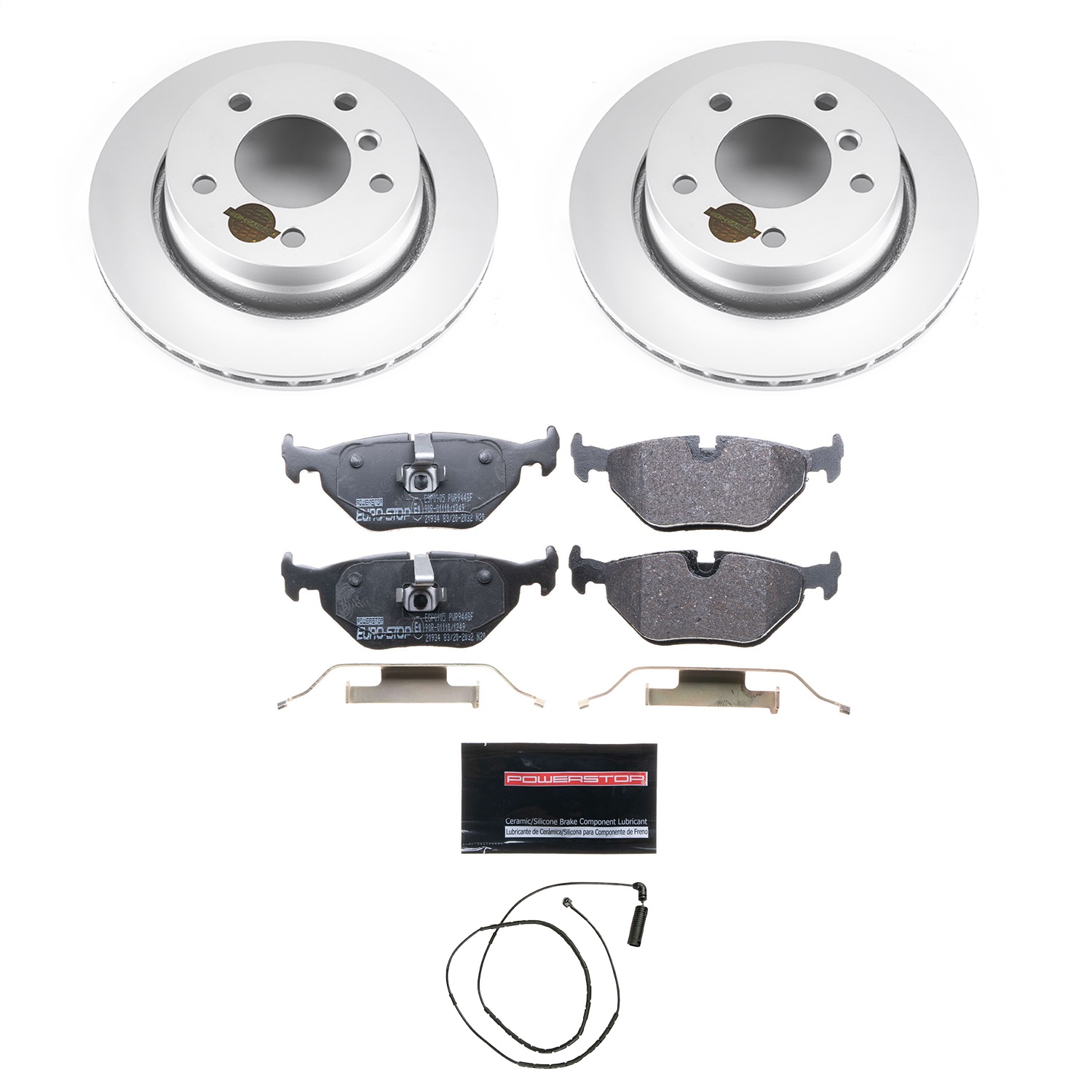 Power Stop - ESK613 - Rear - Disc Brake Pad and Rotor Kit
