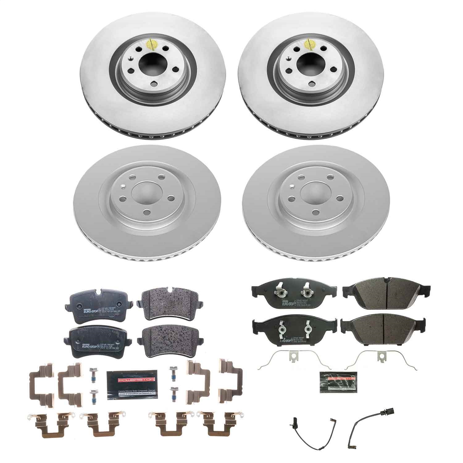 Power Stop - ESK6130 - Front and Rear - Disc Brake Pad and Rotor Kit