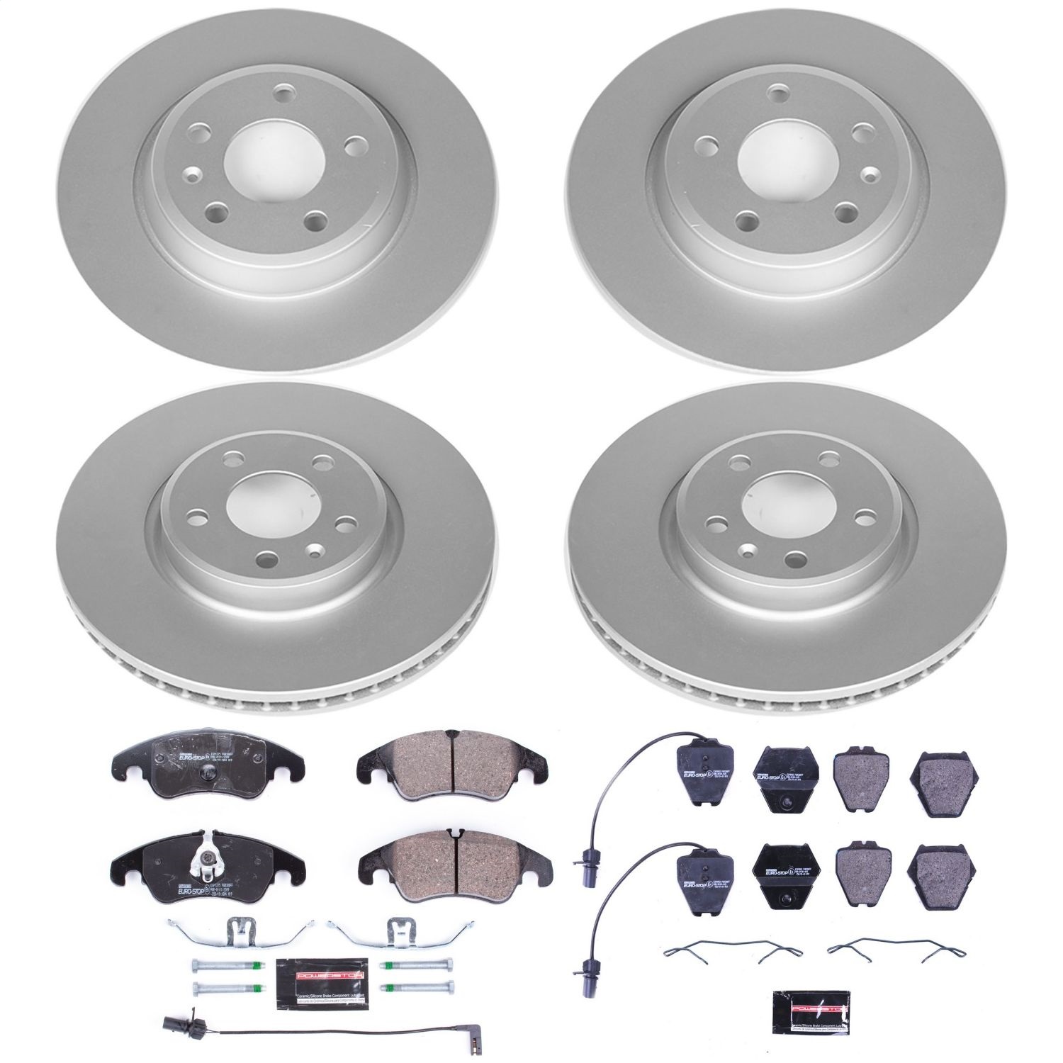 Power Stop - ESK6134 - Front and Rear - Disc Brake Pad and Rotor Kit