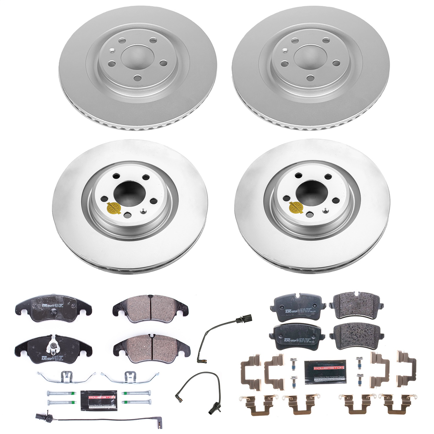 Power Stop - ESK6141 - Front and Rear - Disc Brake Pad and Rotor Kit
