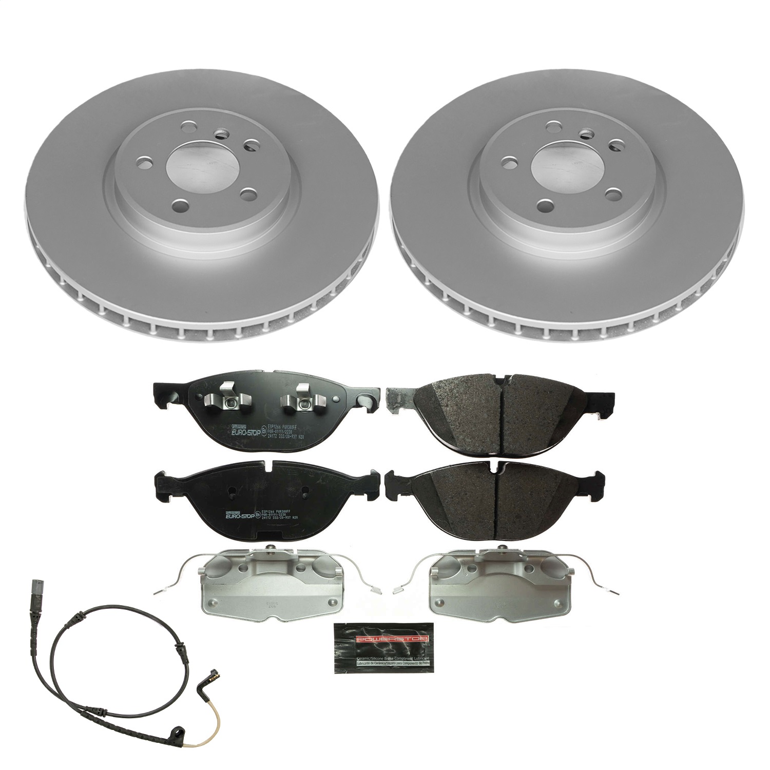 Power Stop - ESK6144 - Front - Disc Brake Pad and Rotor Kit