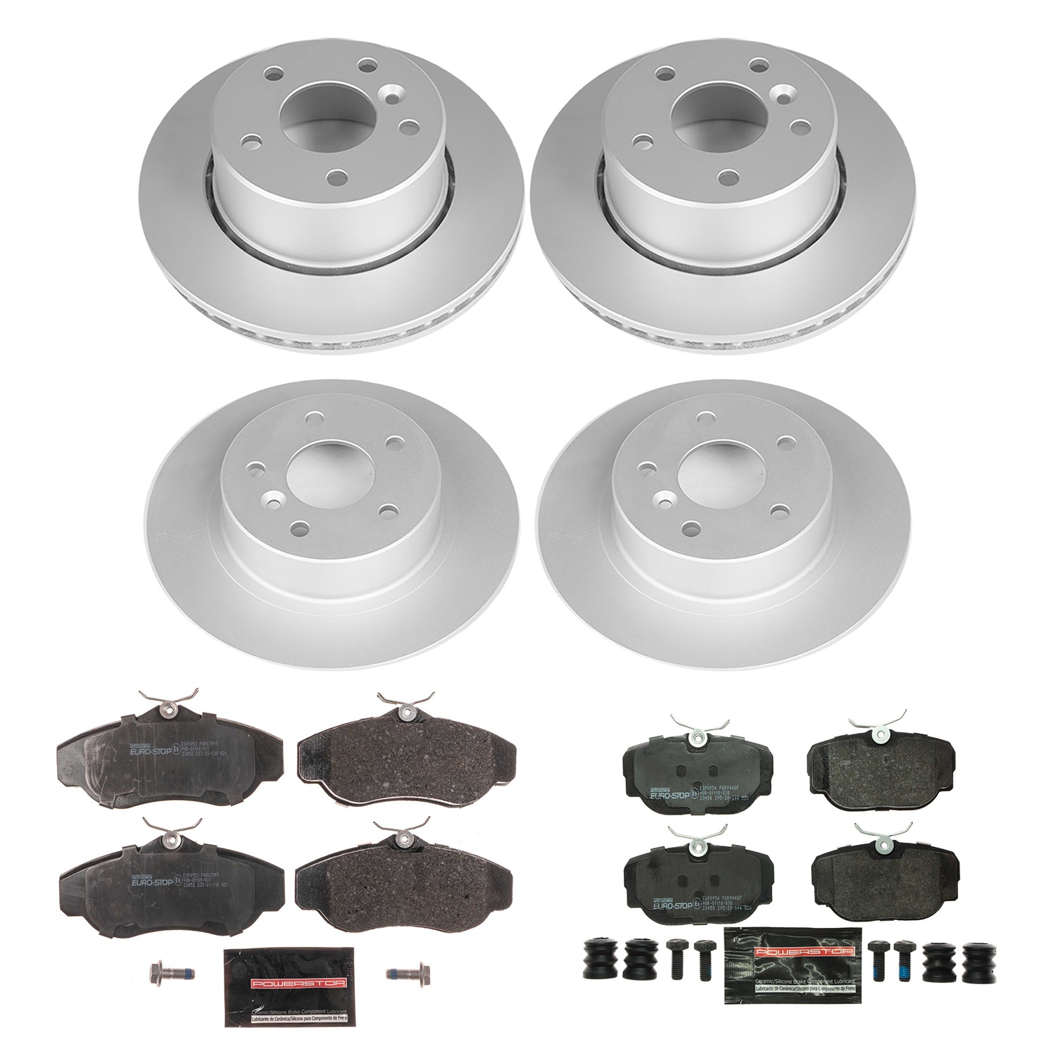 Power Stop - ESK6153 - Front and Rear - Disc Brake Pad and Rotor Kit