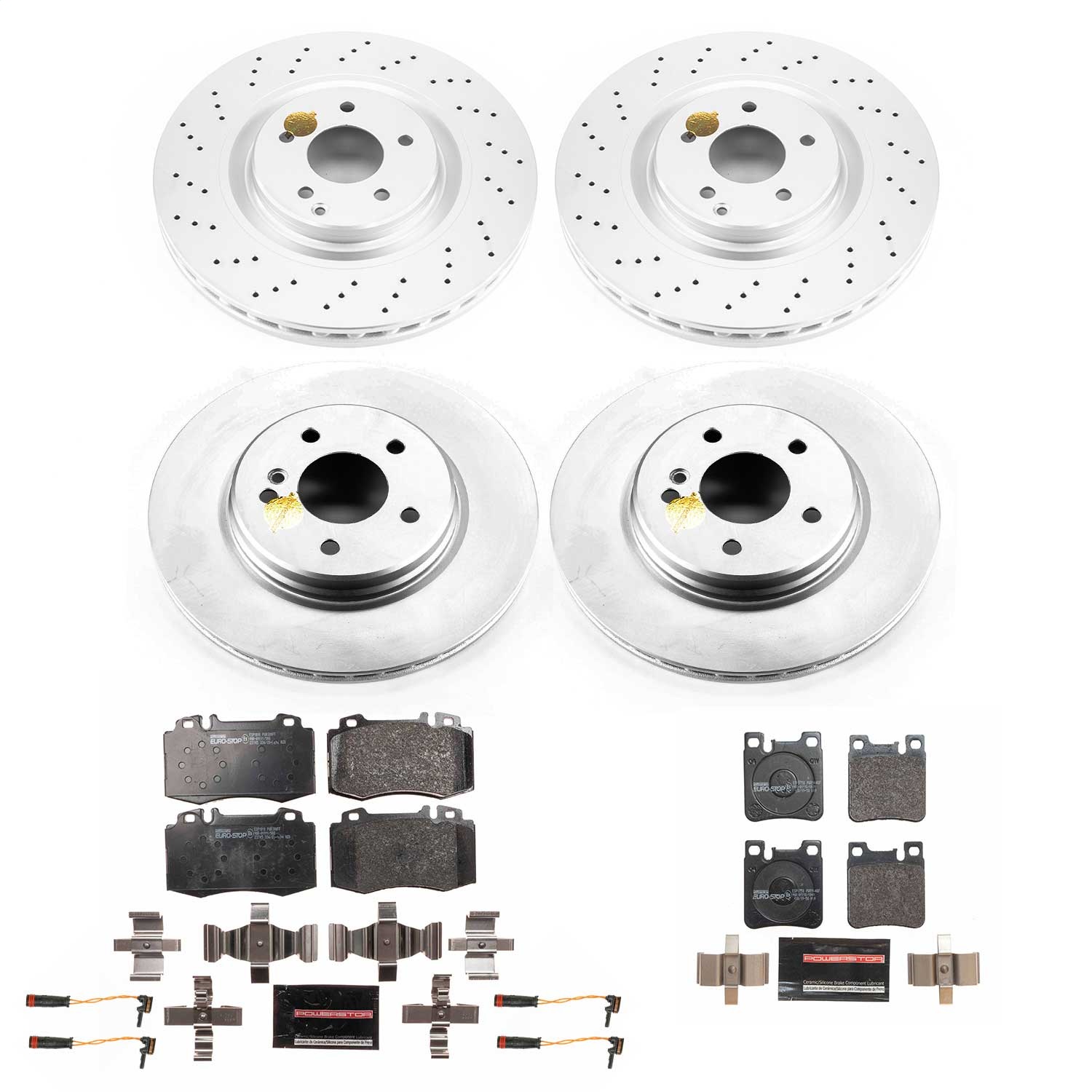 Power Stop - ESK6204 - Front and Rear - Disc Brake Pad and Rotor Kit
