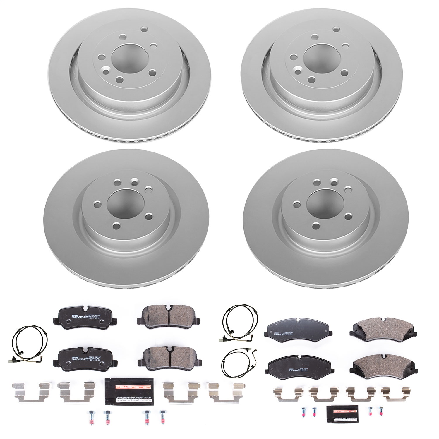 Power Stop - ESK6227 - Front and Rear - Disc Brake Pad and Rotor Kit