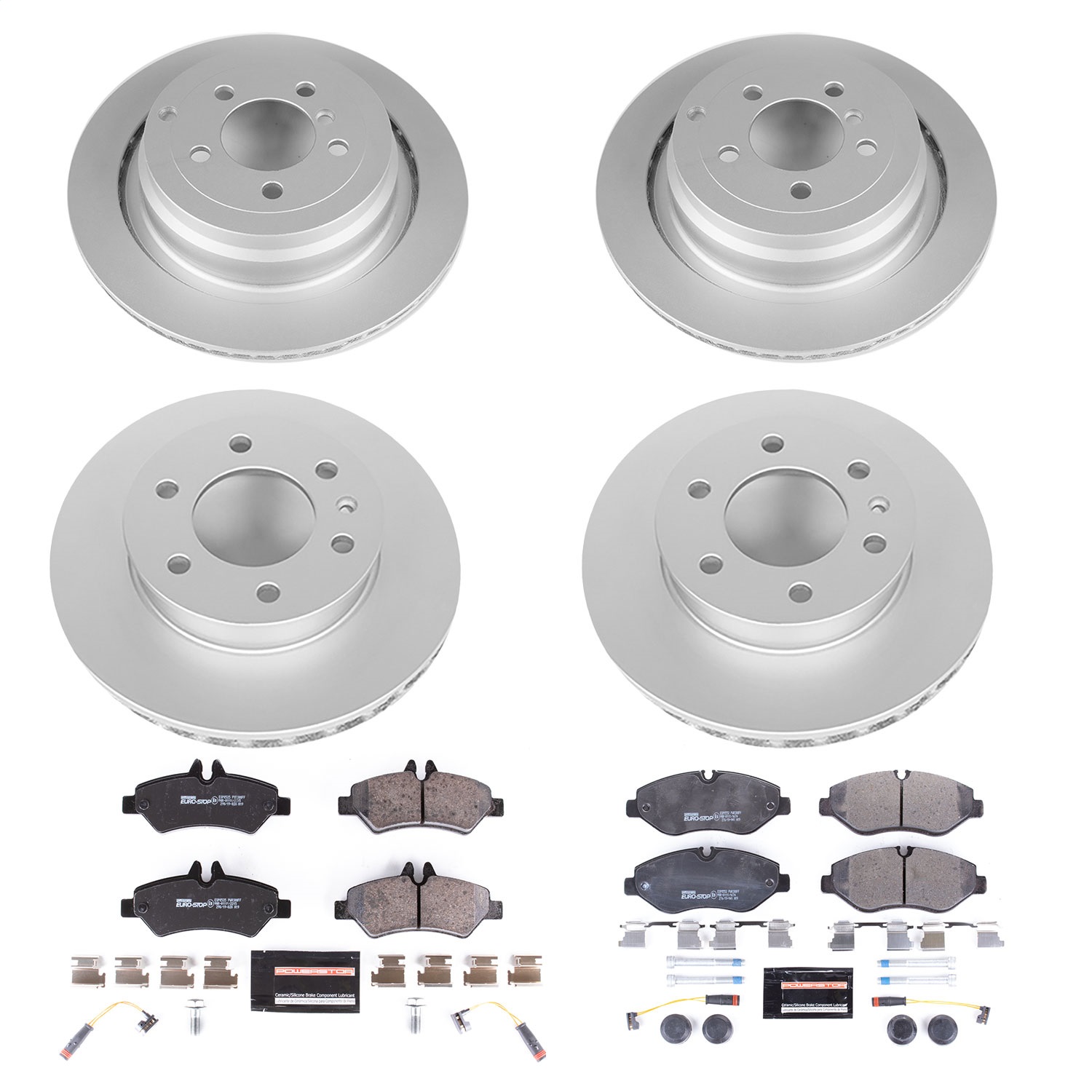 Power Stop - ESK6235 - Front and Rear - Disc Brake Pad and Rotor Kit