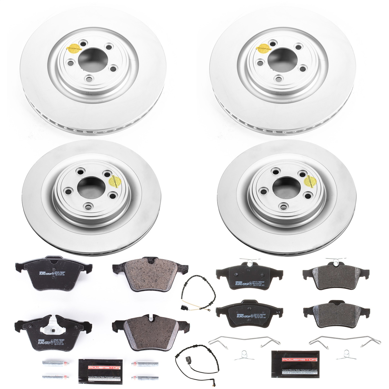 Power Stop - ESK6283 - Front and Rear - Disc Brake Pad and Rotor Kit
