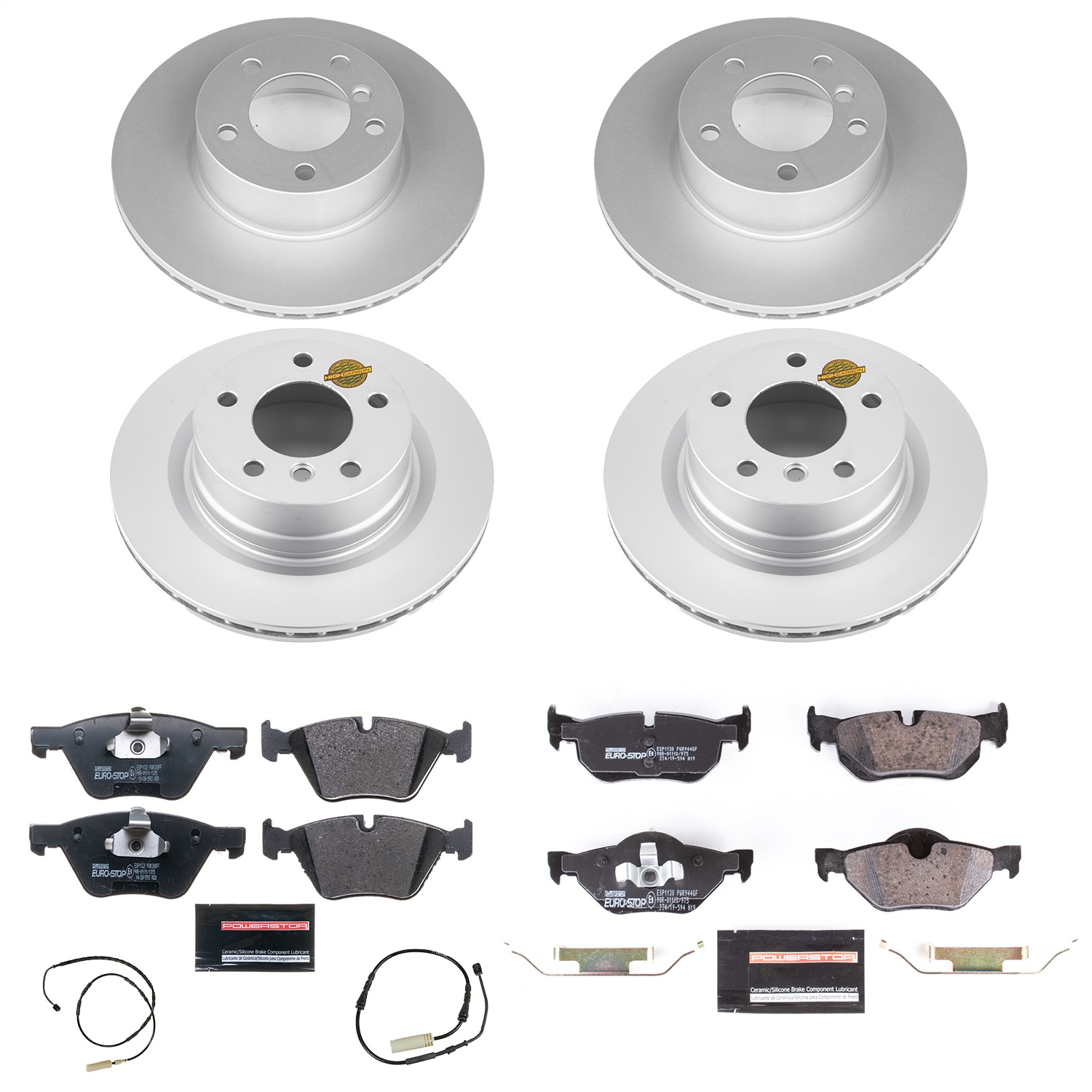 Power Stop - ESK6347 - Front and Rear - Disc Brake Pad and Rotor Kit