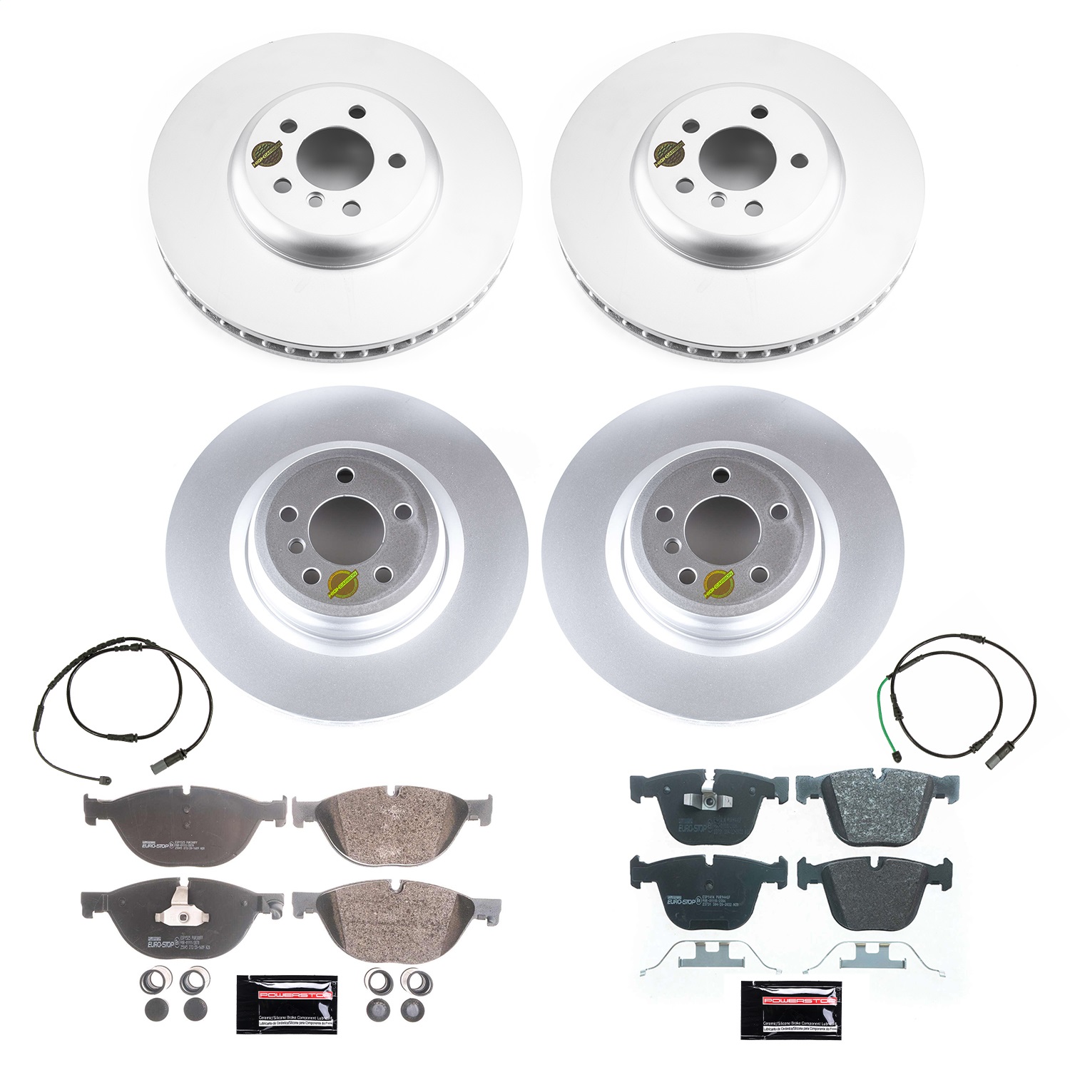 Power Stop - ESK6415 - Front and Rear - Disc Brake Pad and Rotor Kit