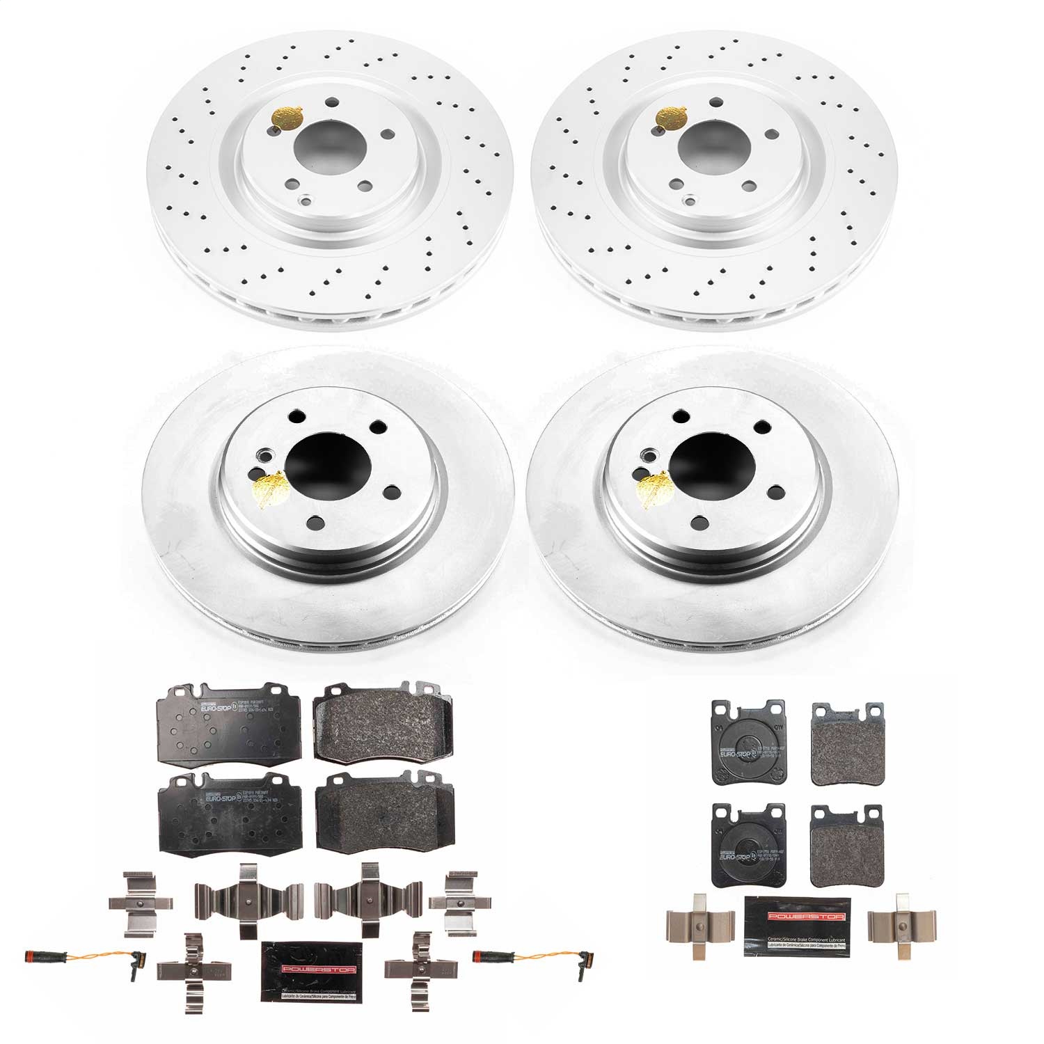 Power Stop - ESK6586 - Front and Rear - Disc Brake Pad and Rotor Kit