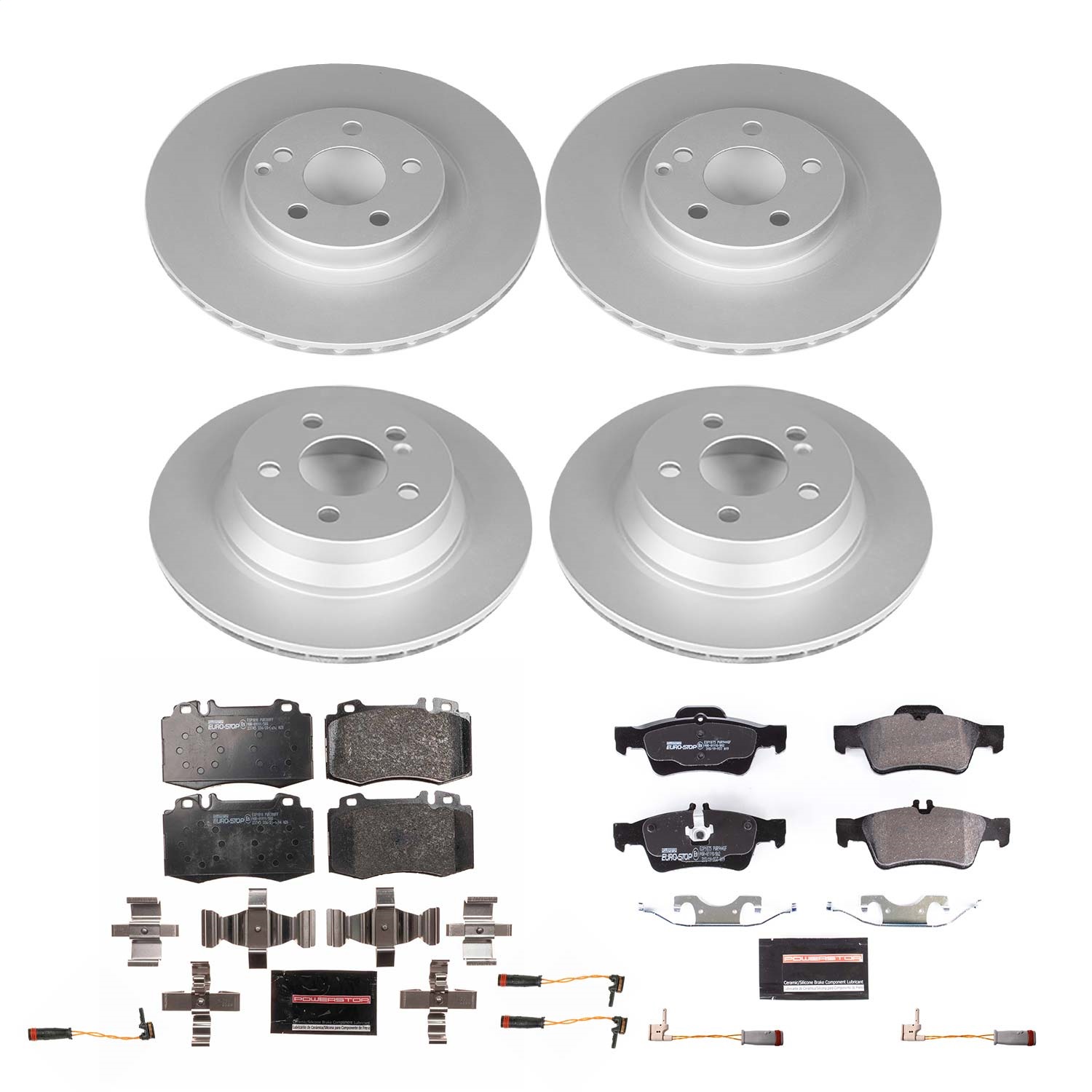 Power Stop - ESK6598 - Front and Rear - Disc Brake Pad and Rotor Kit