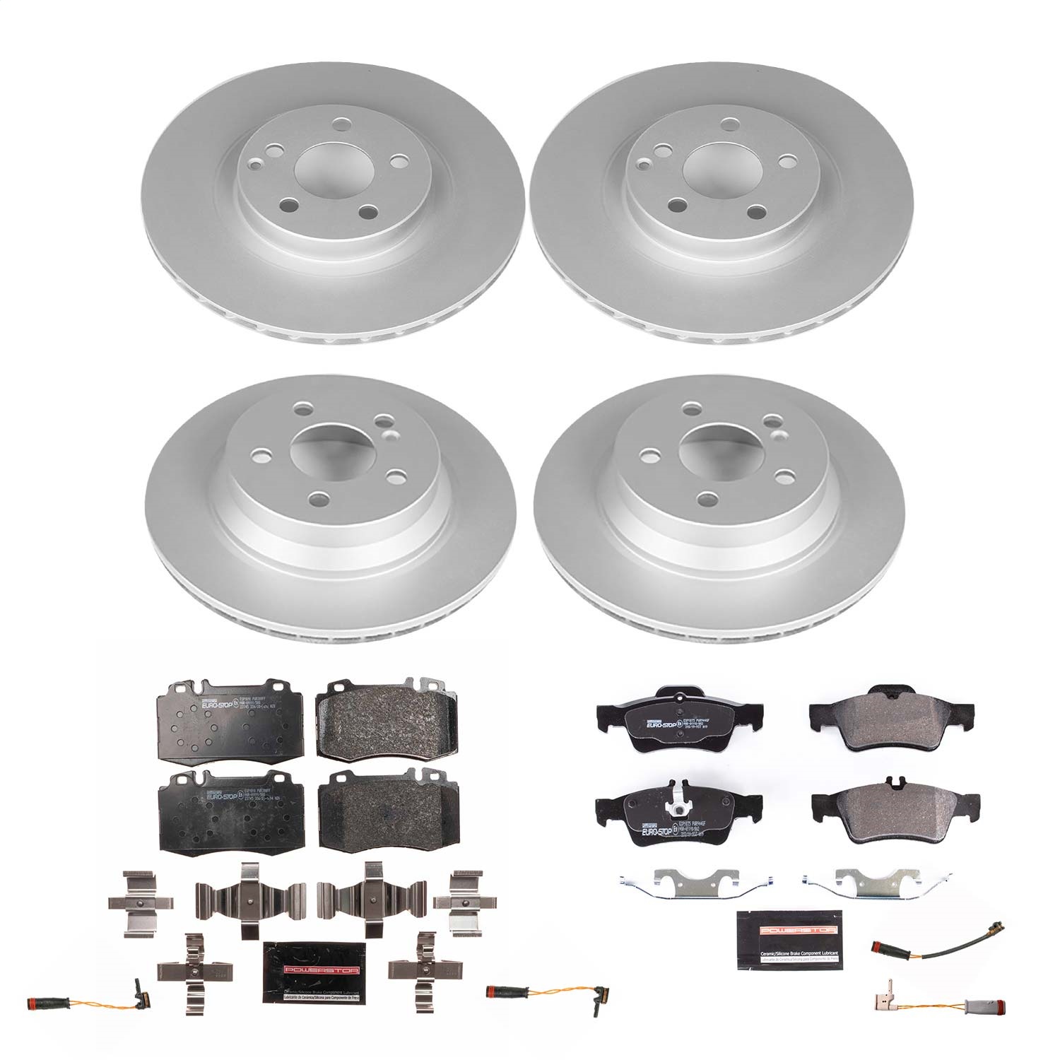 Power Stop - ESK6602 - Front and Rear - Disc Brake Pad and Rotor Kit