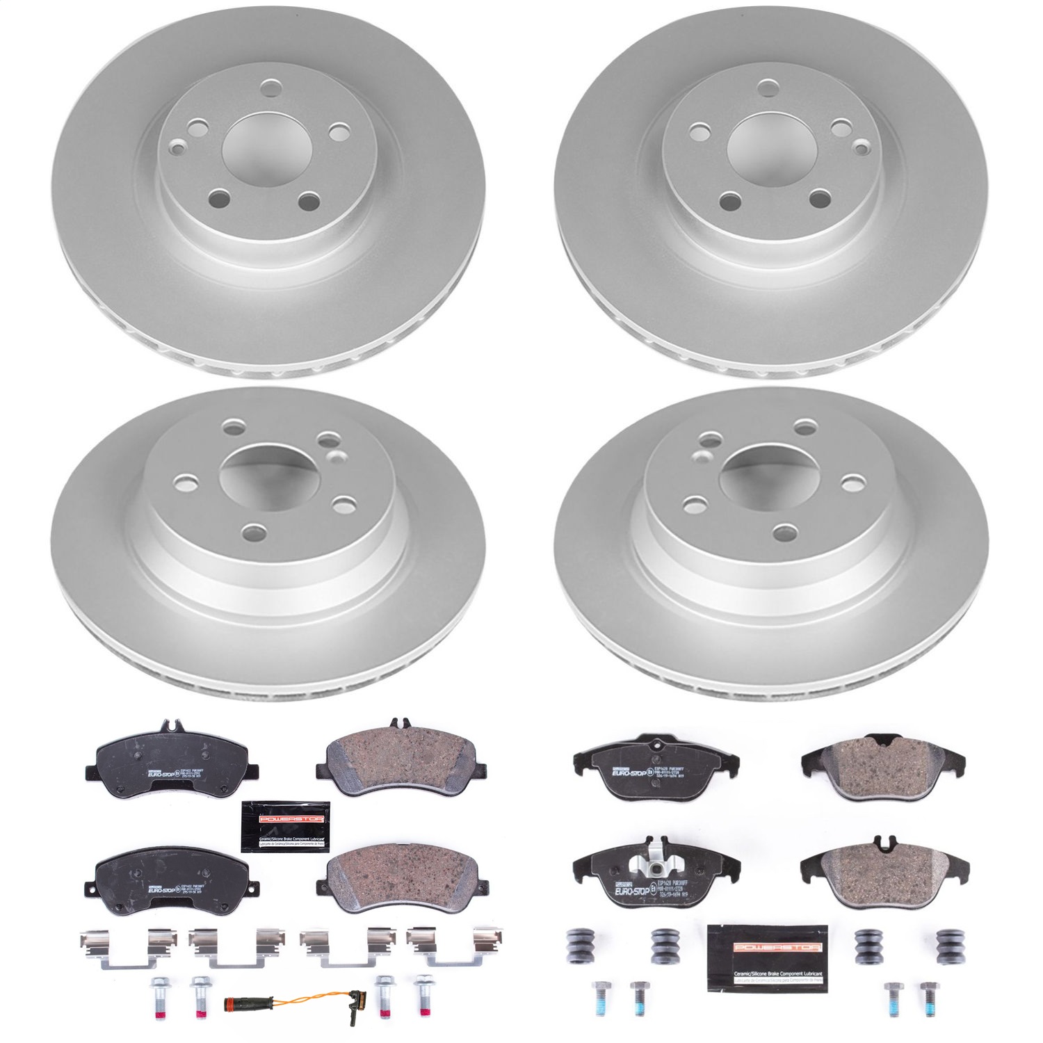 Power Stop - ESK6604 - Front and Rear - Disc Brake Pad and Rotor Kit