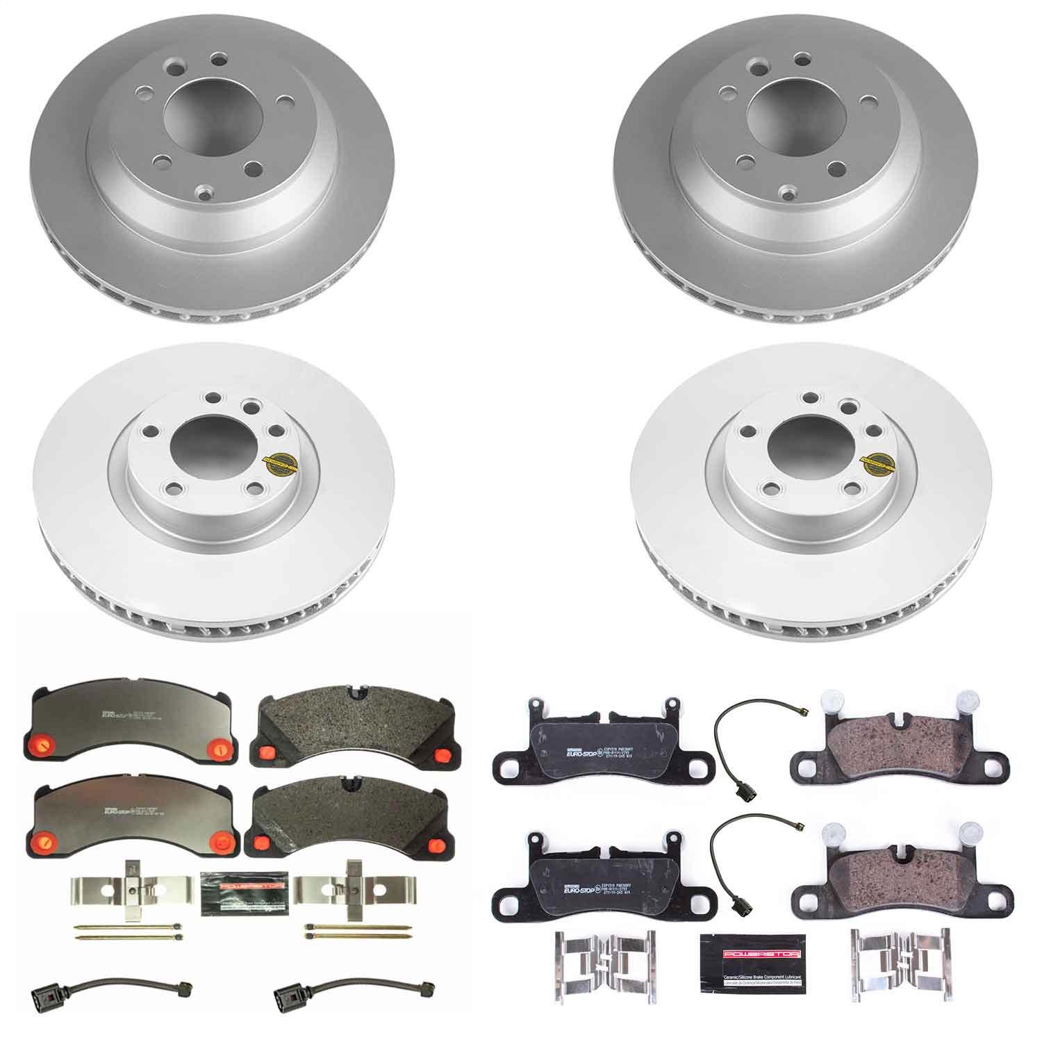 Power Stop - ESK6650 - Front and Rear - Disc Brake Pad and Rotor Kit