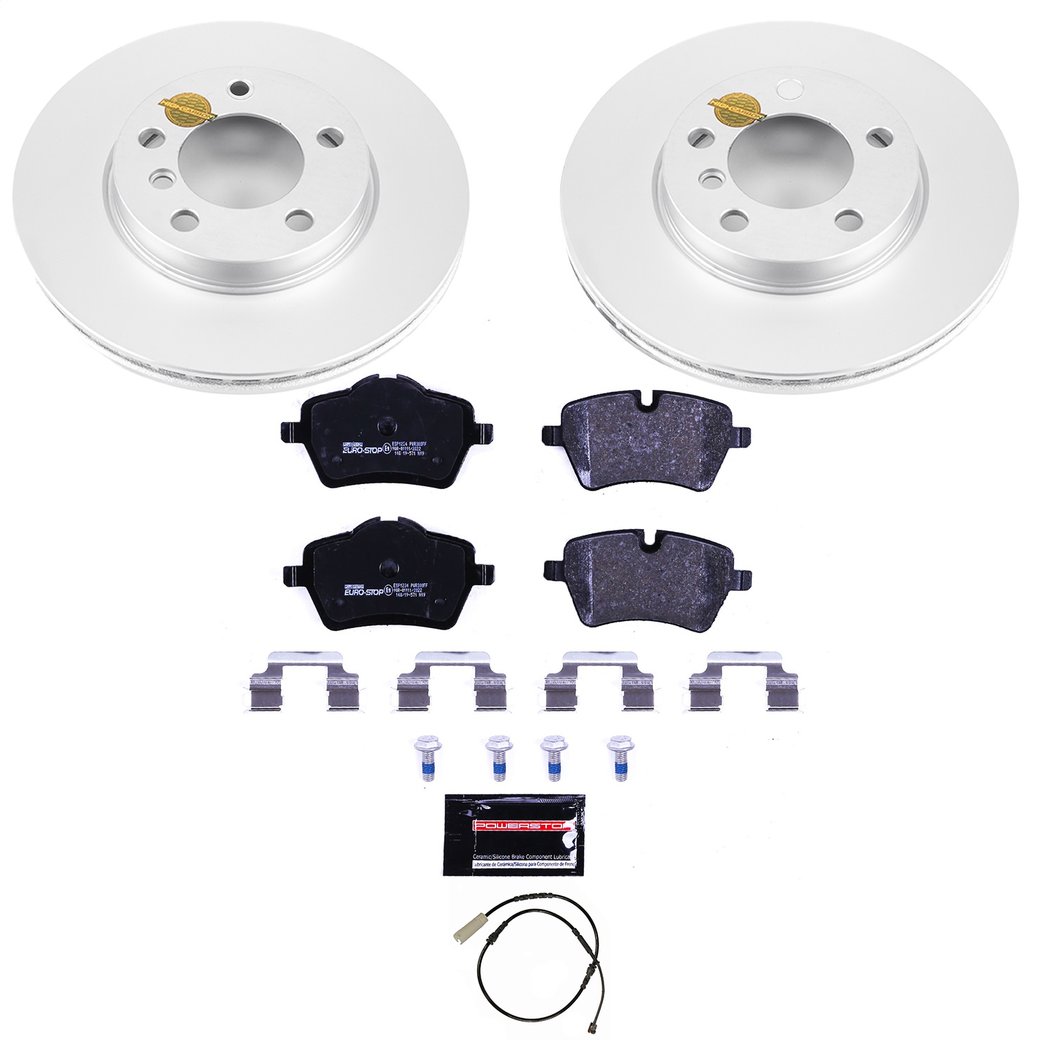 Power Stop - ESK6662 - Front - Disc Brake Pad and Rotor Kit