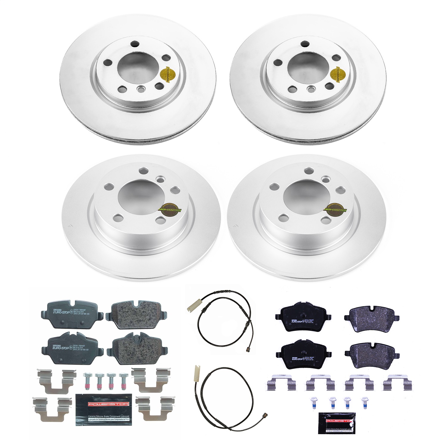 Power Stop - ESK6666 - Front and Rear - Disc Brake Pad and Rotor Kit