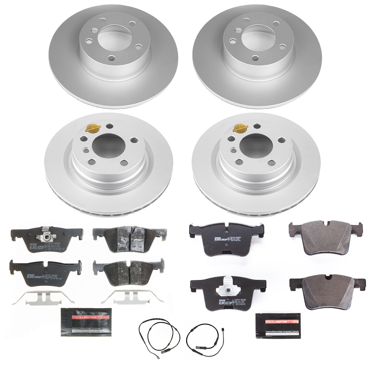 Power Stop - ESK6744 - Front and Rear - Disc Brake Pad and Rotor Kit