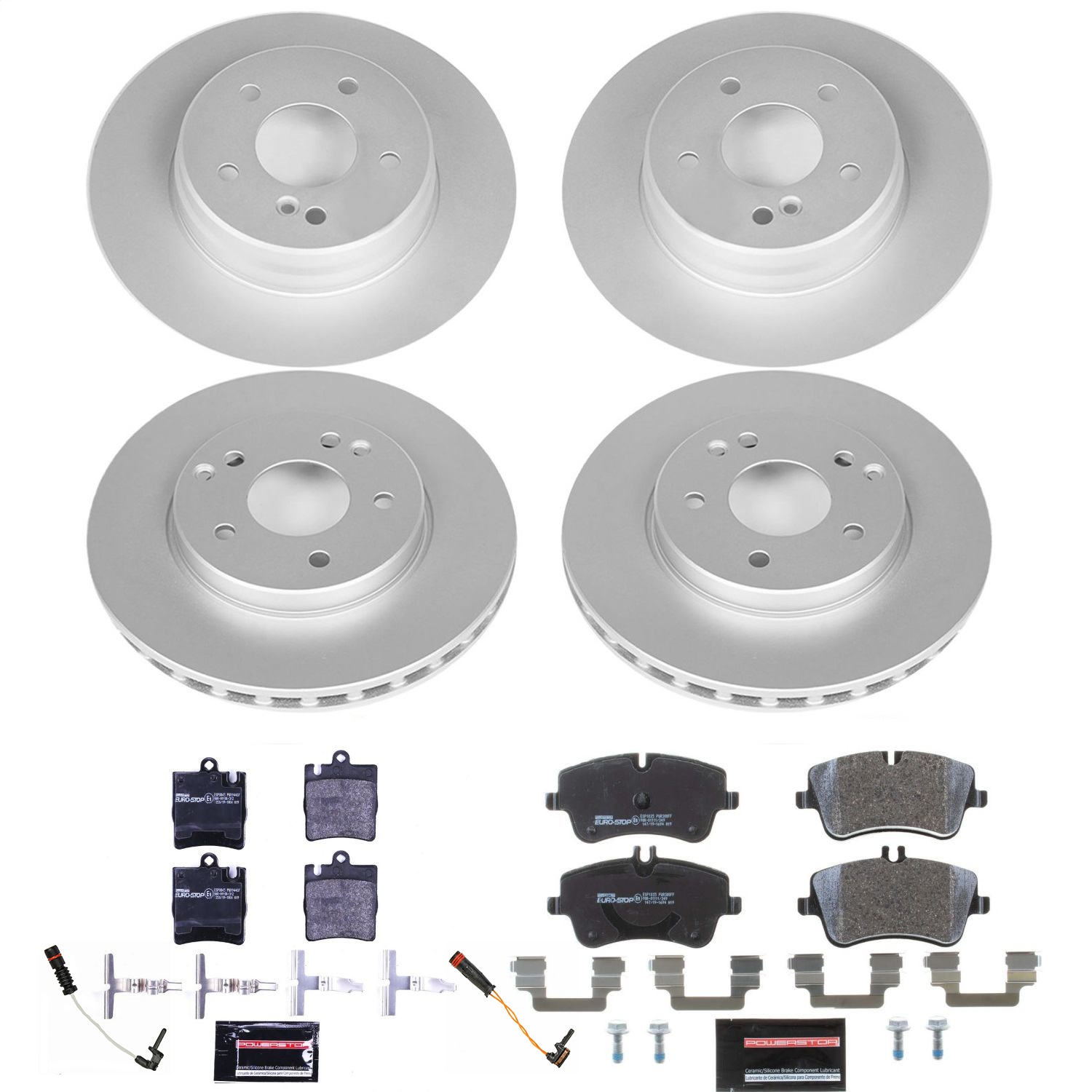 Power Stop - ESK6745 - Front and Rear - Disc Brake Pad and Rotor Kit