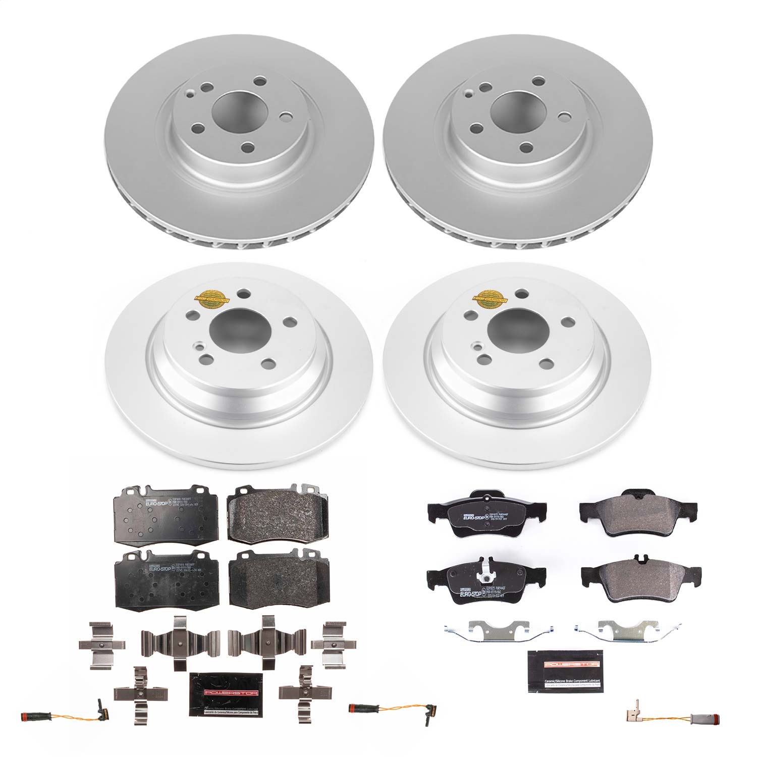 Power Stop - ESK6754 - Front and Rear - Disc Brake Pad and Rotor Kit