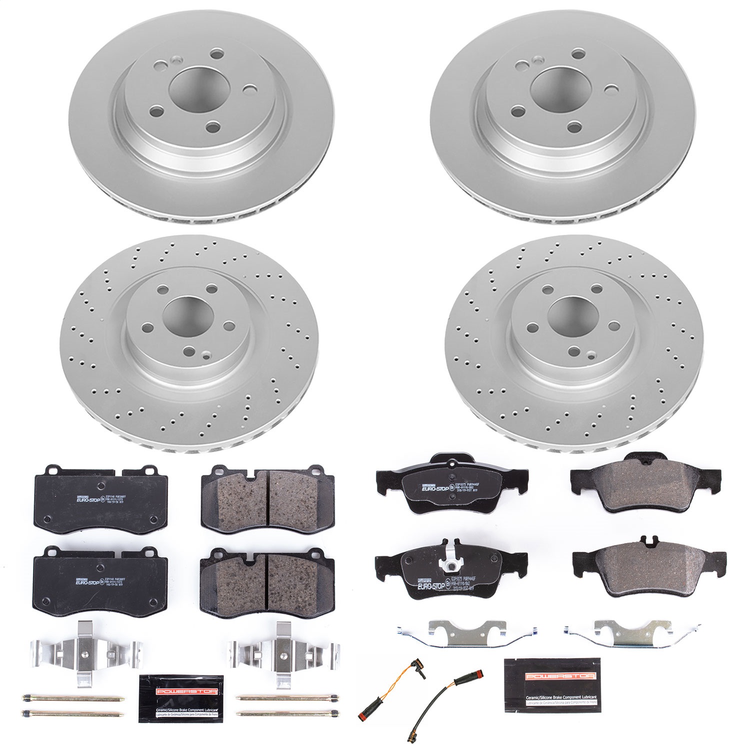 Power Stop - ESK6757 - Front and Rear - Disc Brake Pad and Rotor Kit