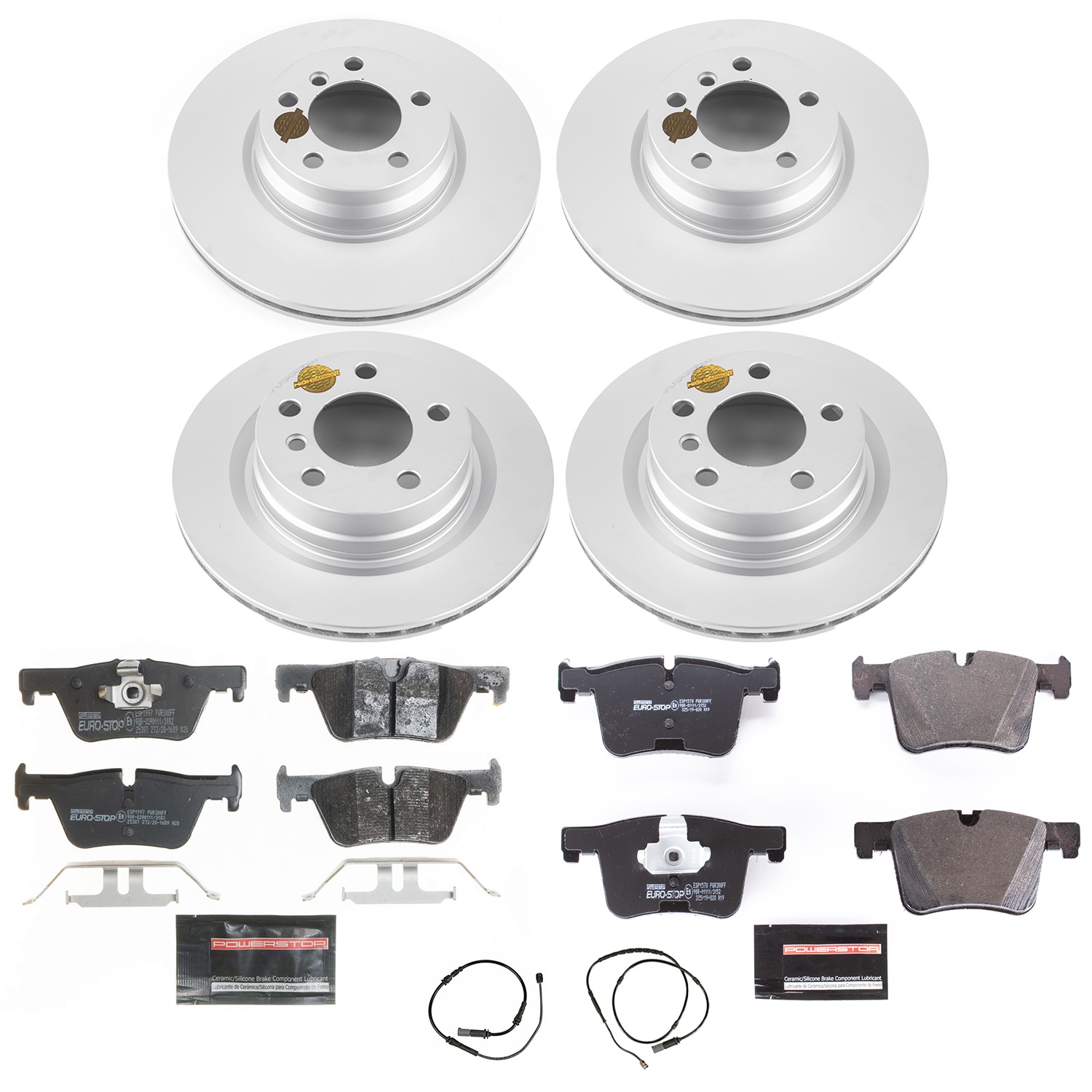 Power Stop - ESK6853 - Front and Rear - Disc Brake Pad and Rotor Kit