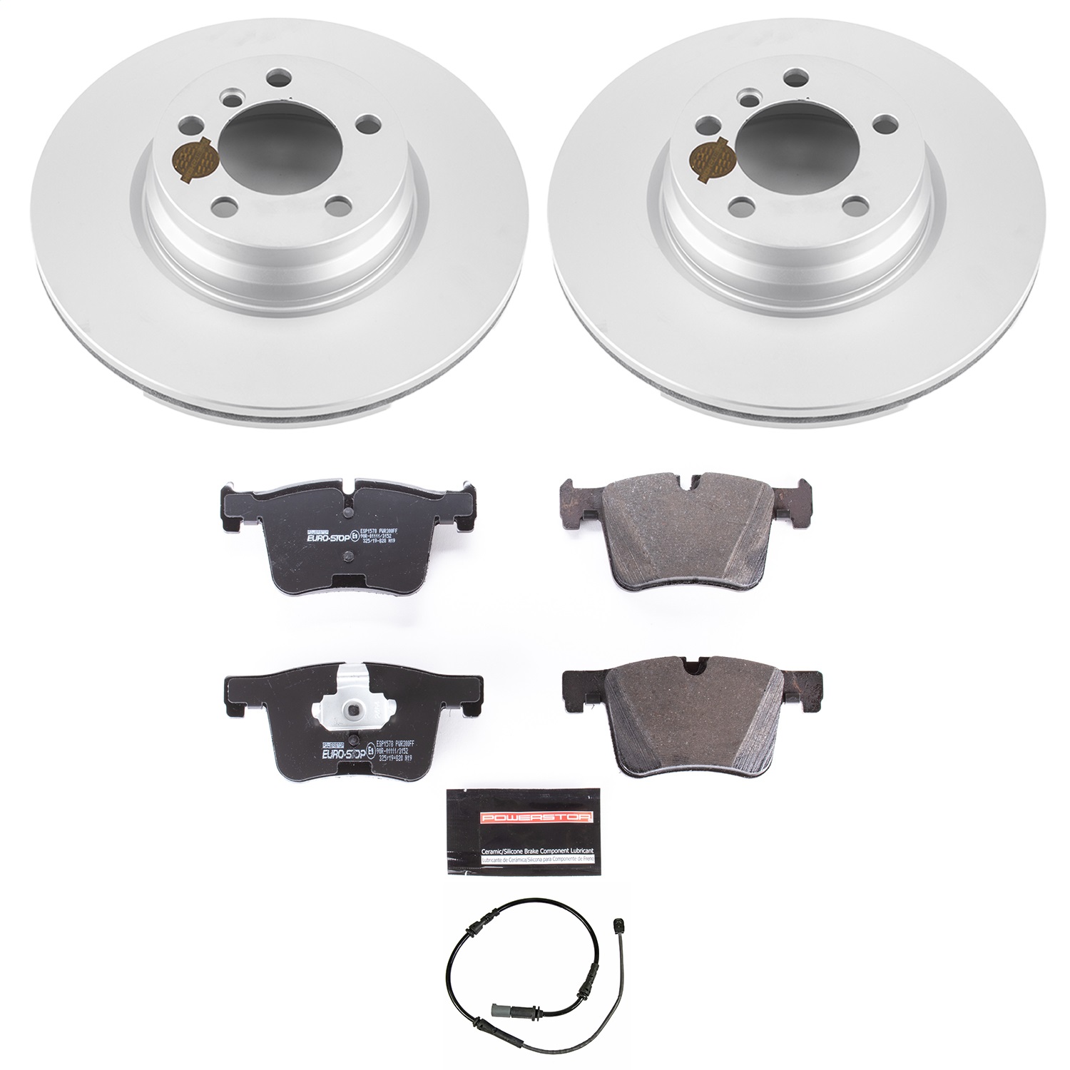Power Stop - ESK6854 - Front - Disc Brake Pad and Rotor Kit