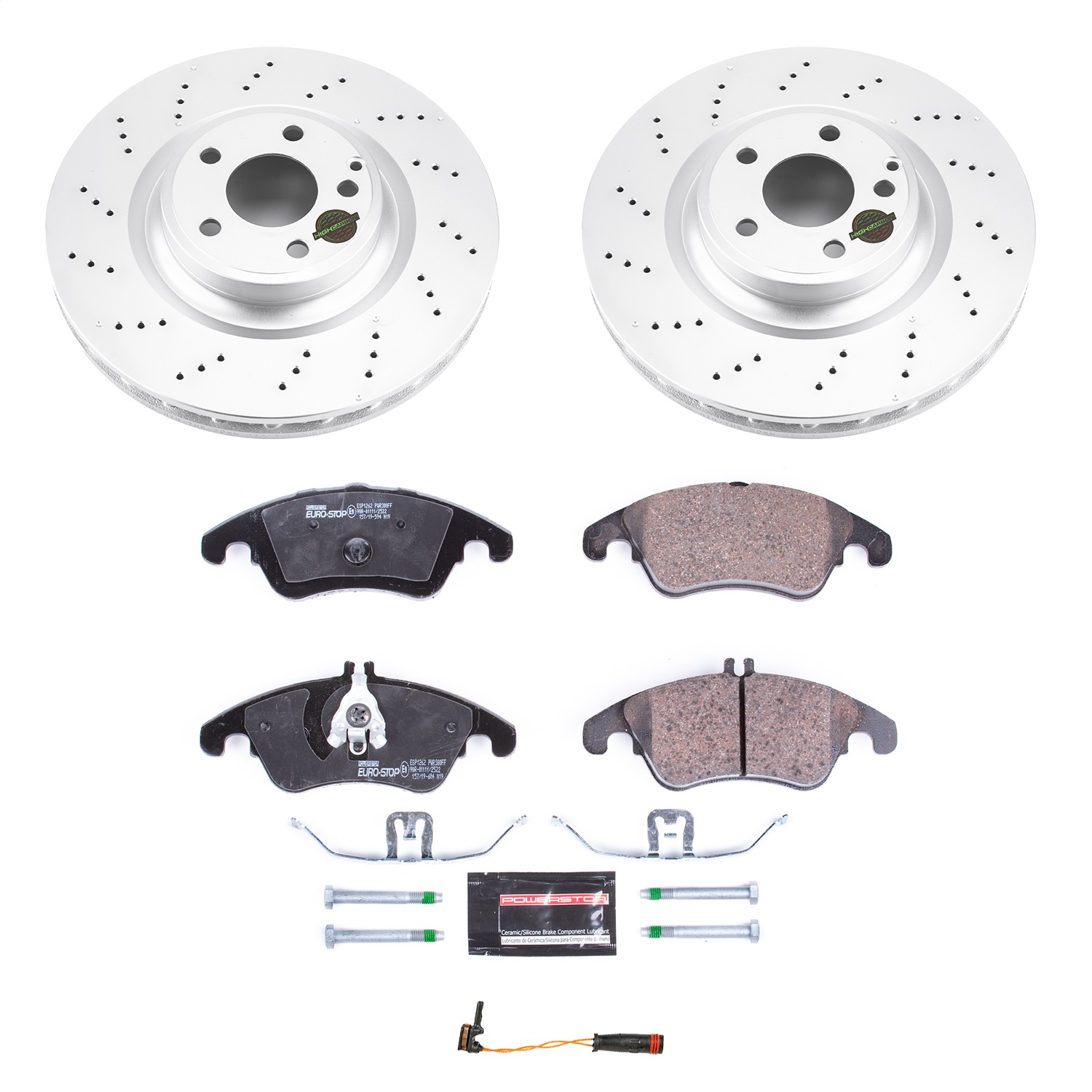 Power Stop - ESK6893 - Front - Disc Brake Pad and Rotor Kit