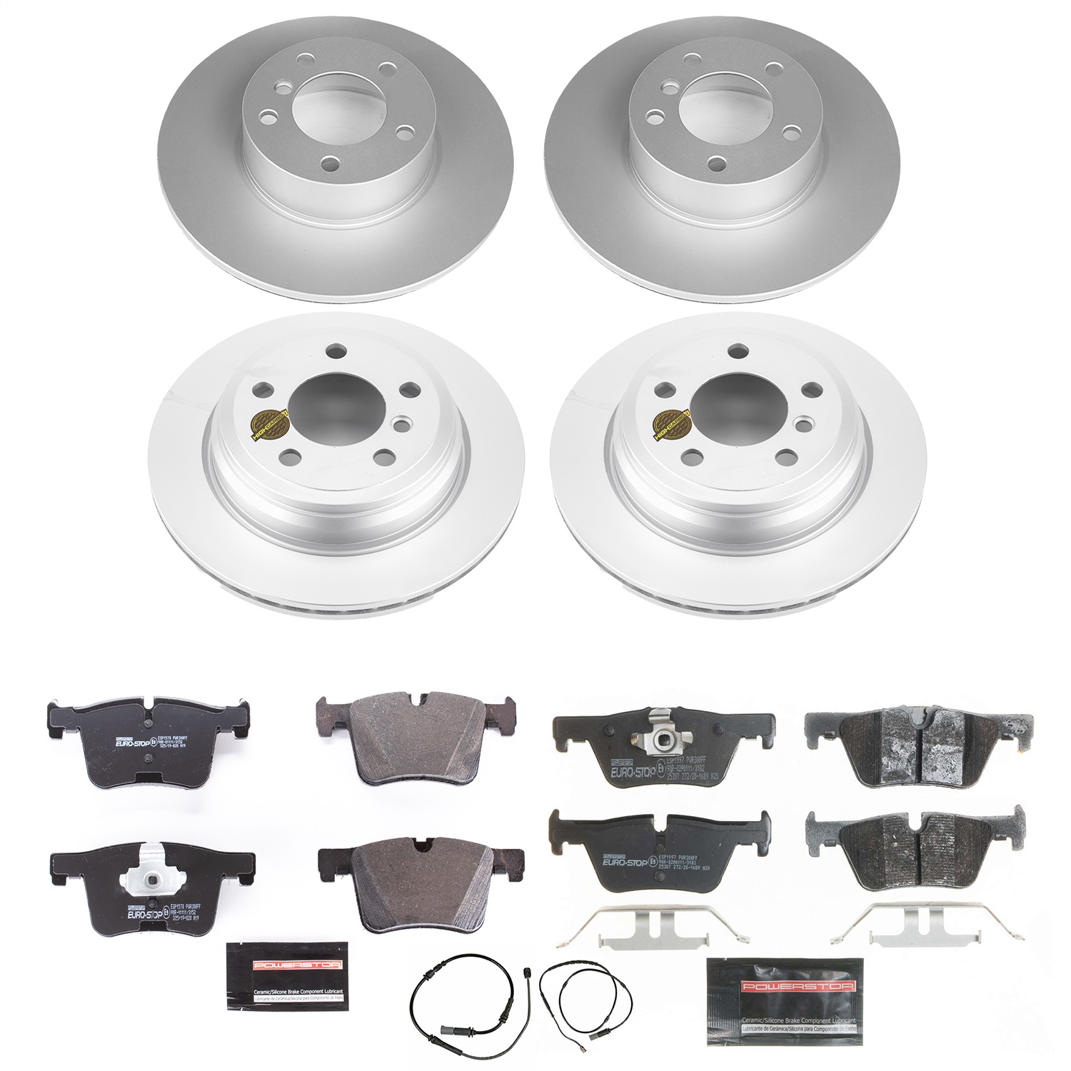 Power Stop - ESK6925 - Front and Rear - Disc Brake Pad and Rotor Kit