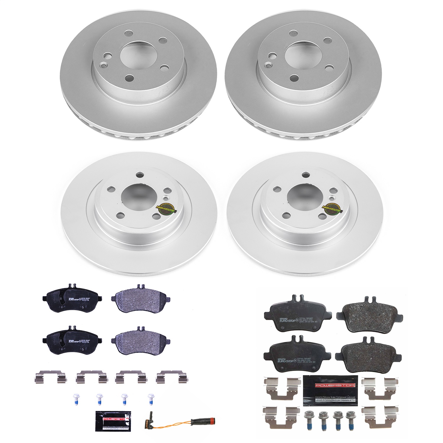 Power Stop - ESK6926 - Front and Rear - Disc Brake Pad and Rotor Kit