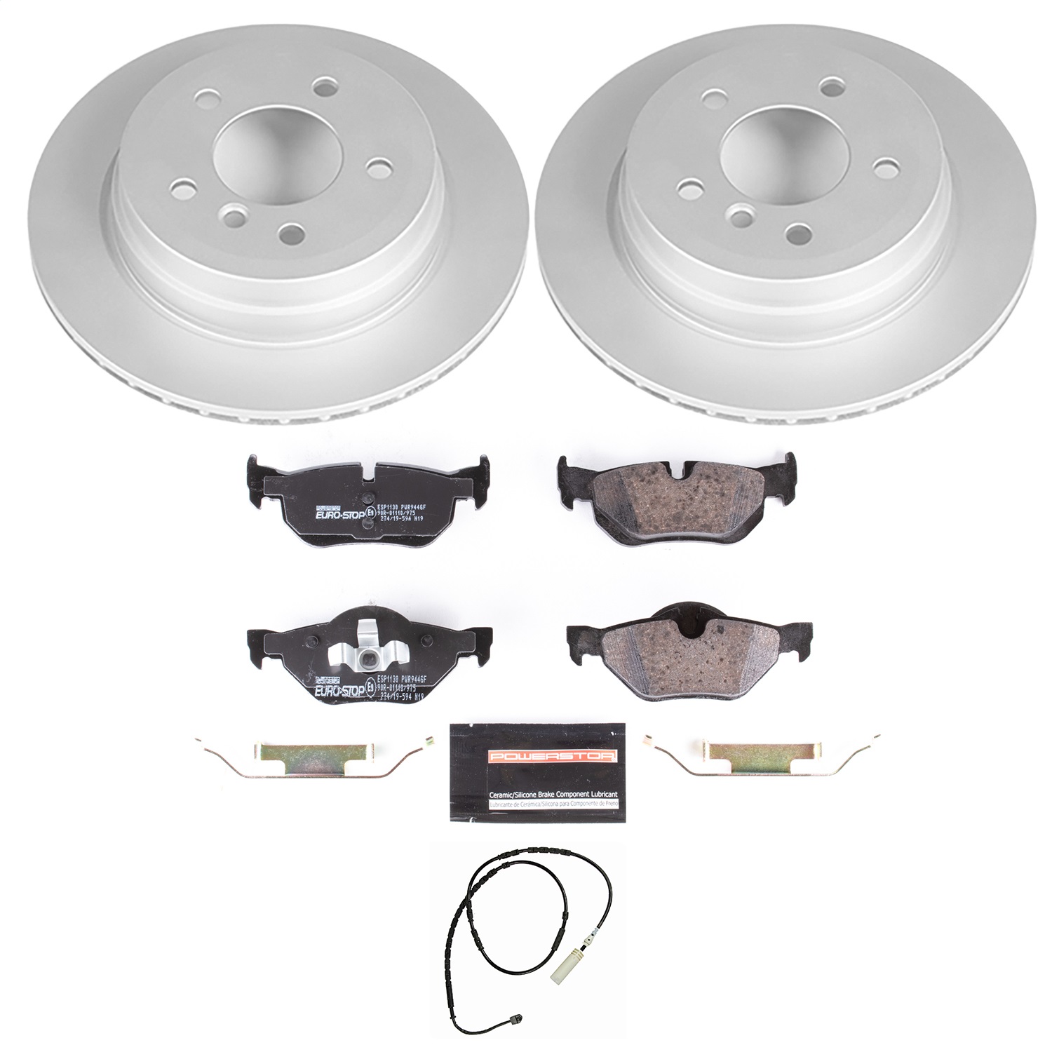 Power Stop - ESK7008 - Rear - Disc Brake Pad and Rotor Kit