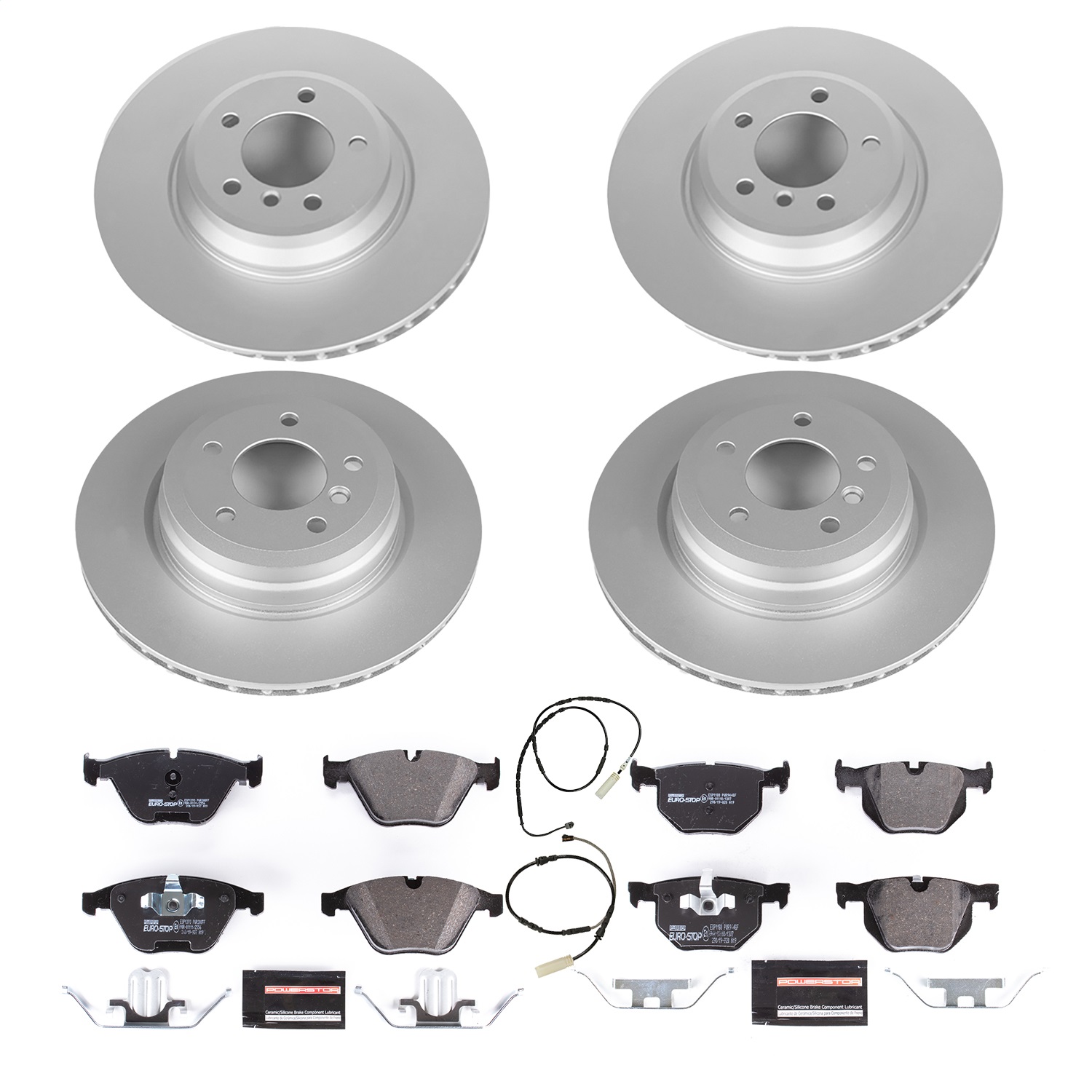 Power Stop - ESK7021 - Front and Rear - Disc Brake Pad and Rotor Kit
