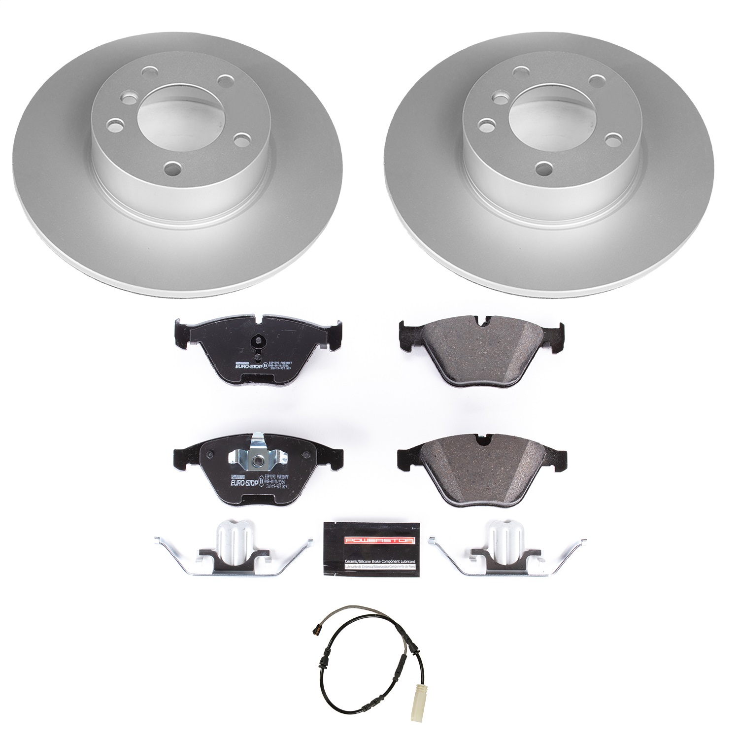 Power Stop - ESK7026 - Front - Disc Brake Pad and Rotor Kit
